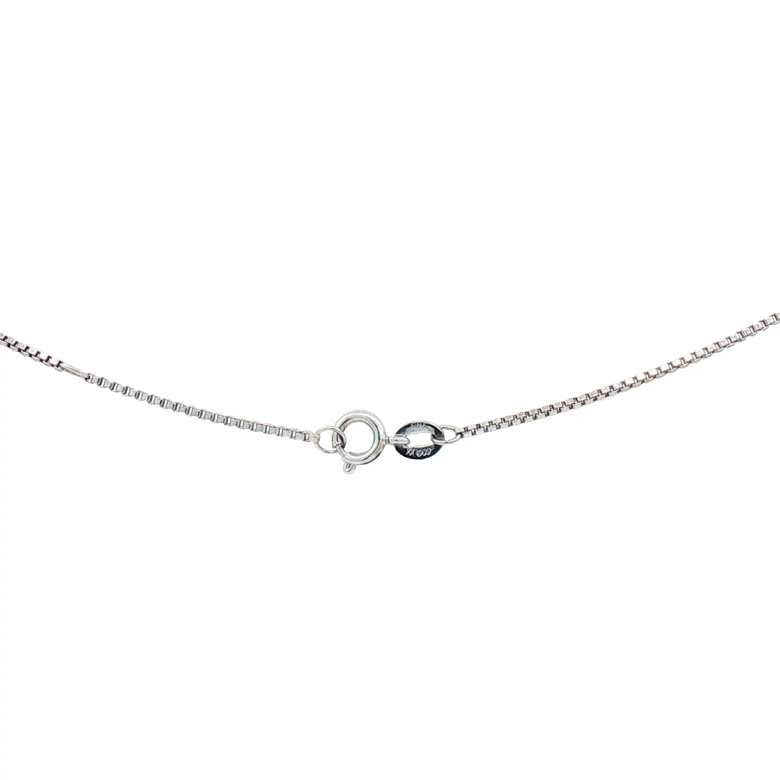 Venezianerkette Weißgold mit Diamantanhänger