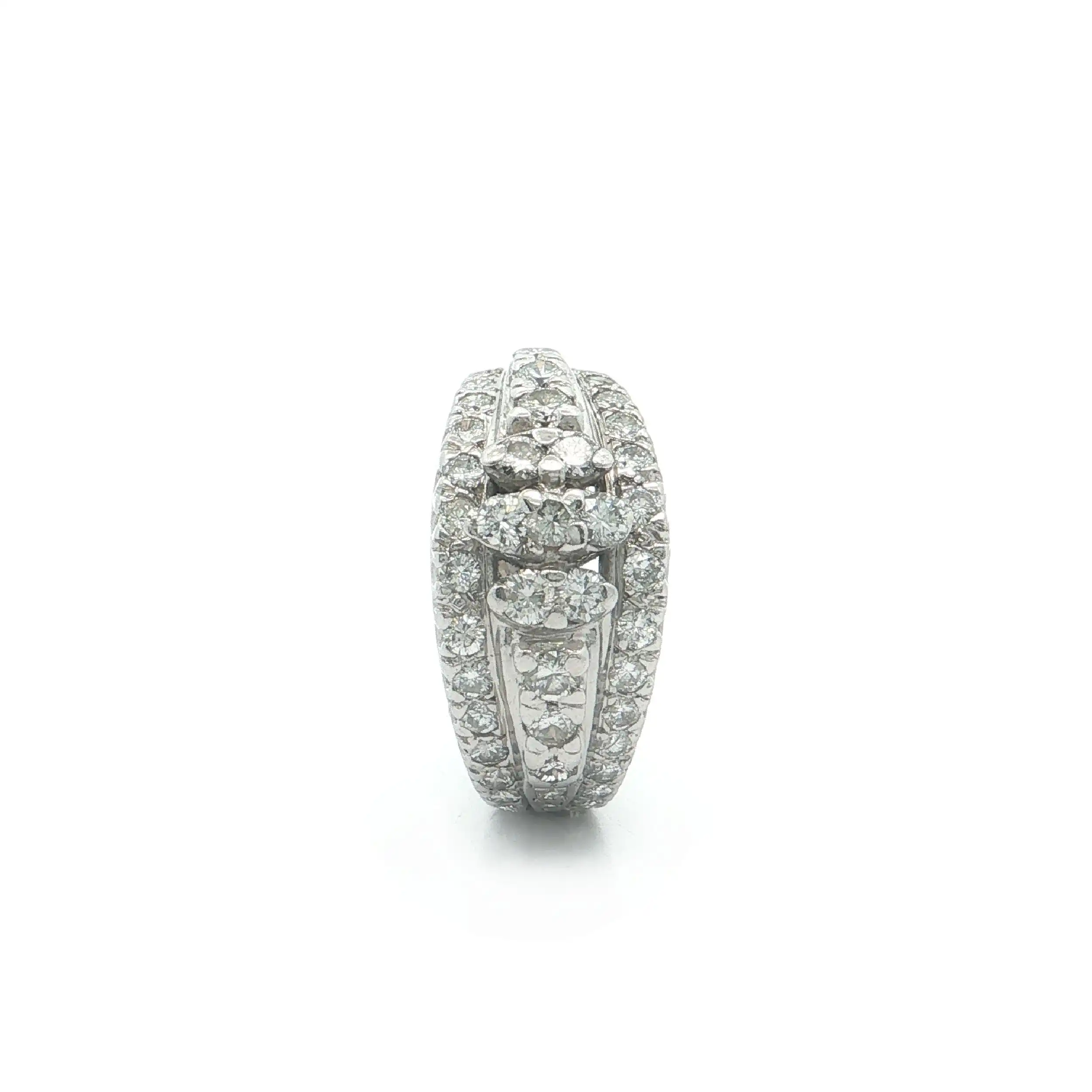 Ring Weißgold mit Brillanten und Diamanten Ring Weißgold mit Brillanten und Diamanten