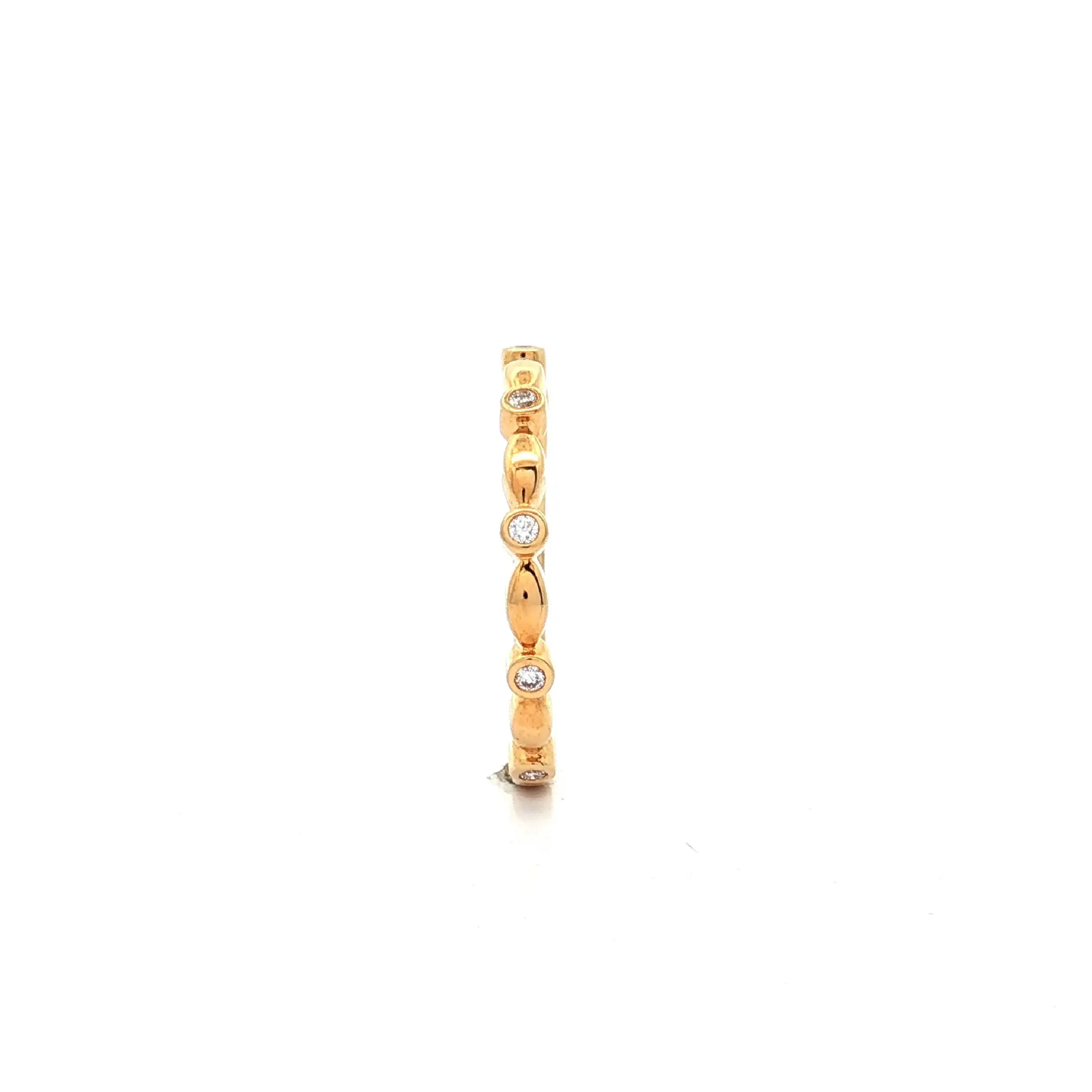 Halbmemoryring Gelbgold mit Brillanten Halbmemoryring Gelbgold mit Brillanten