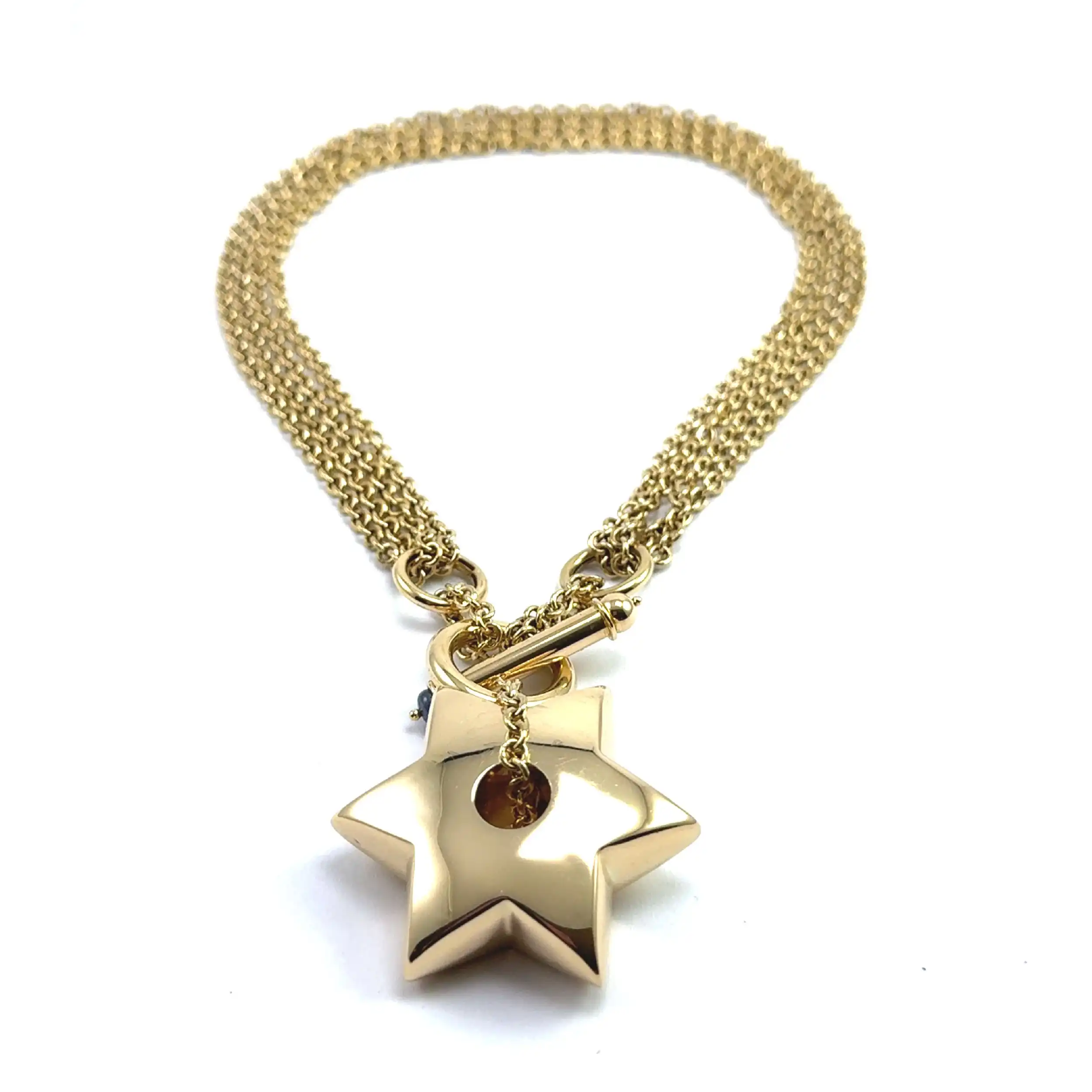 Collier Gelbgold "Wempe" mit Stern hohl