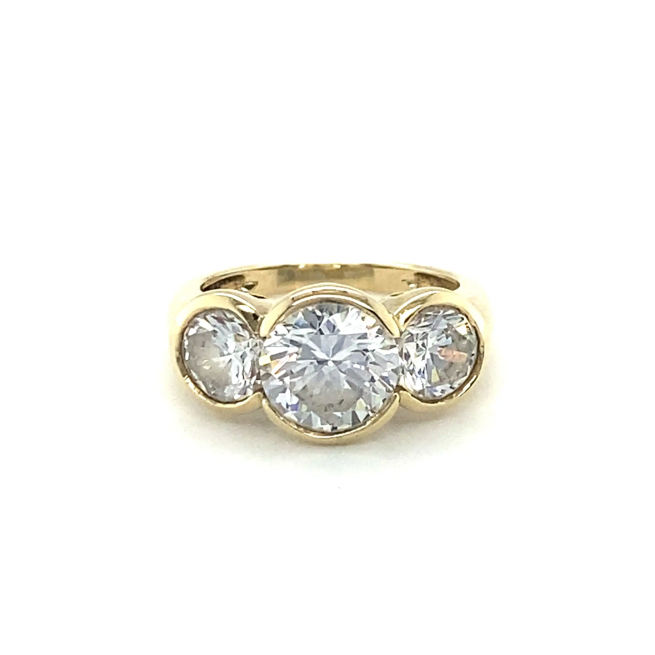 Ring Gelbgold mit Zirkonia Ring Gelbgold mit Zirkonia