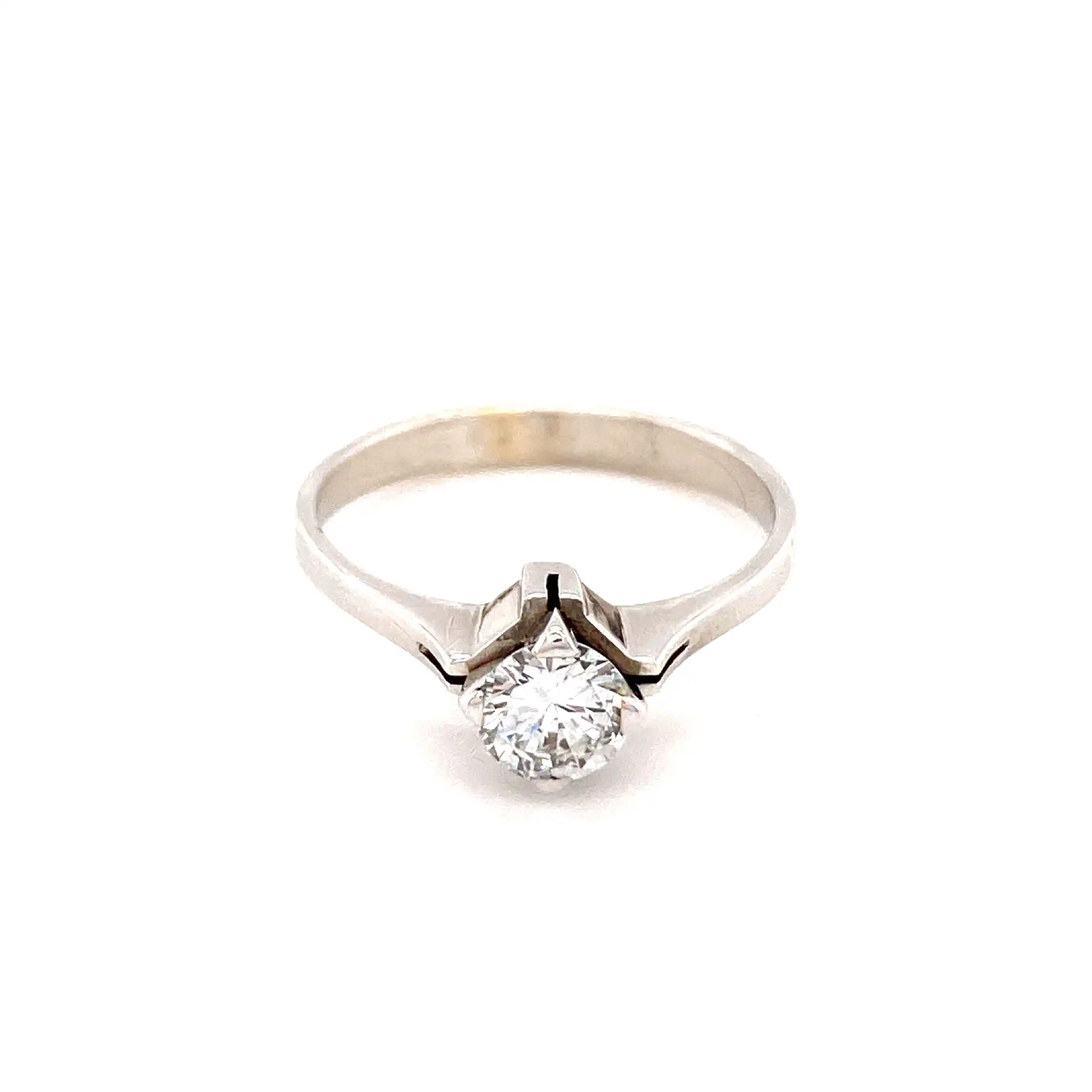 Ring Weißgold mit Brillant Ring Weißgold mit Brillant