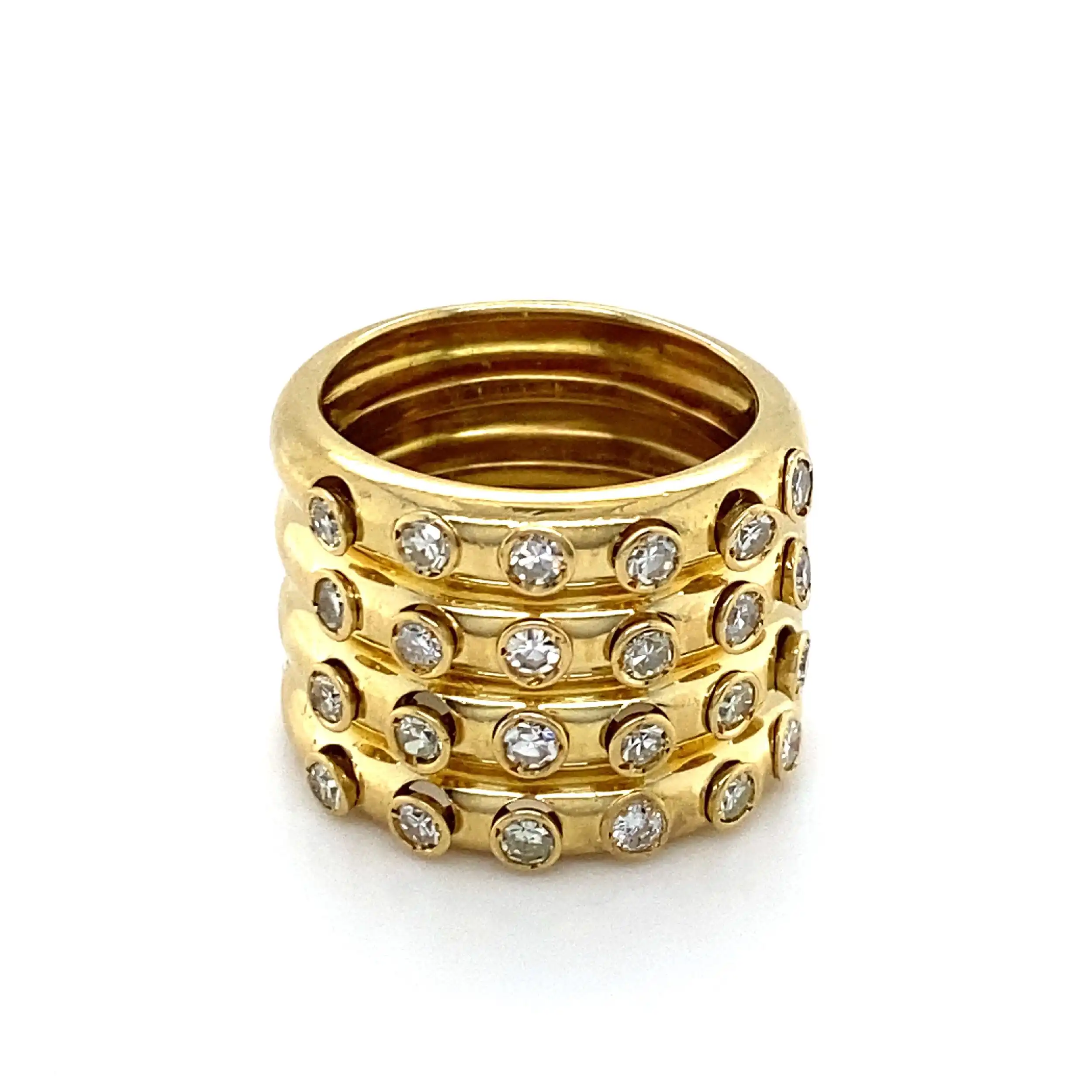 Ring Dior Gelbgold mit Diamanten Ring Dior Gelbgold mit Diamanten