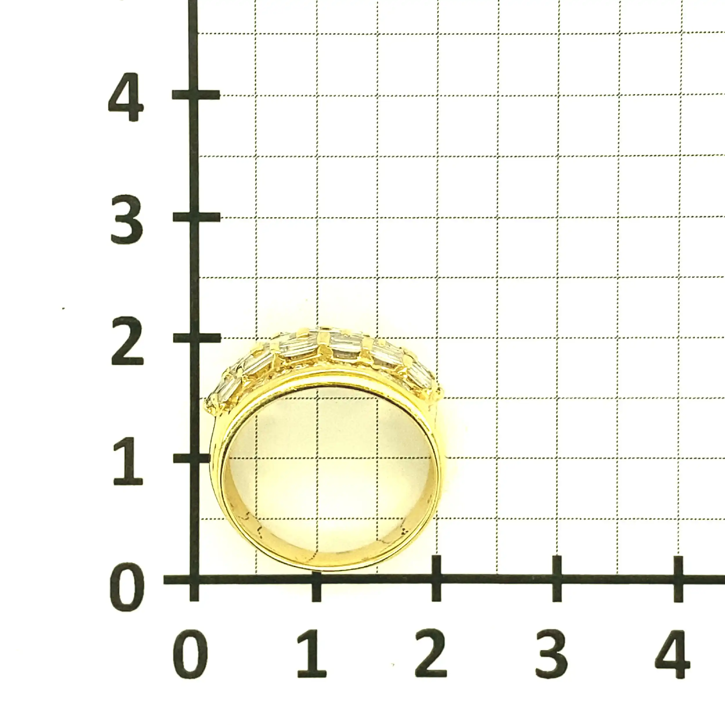 Ring Gelbgold mit Brillanten und Baguette Diamanten Ring Gelbgold mit Brillanten und Baguette Diamanten