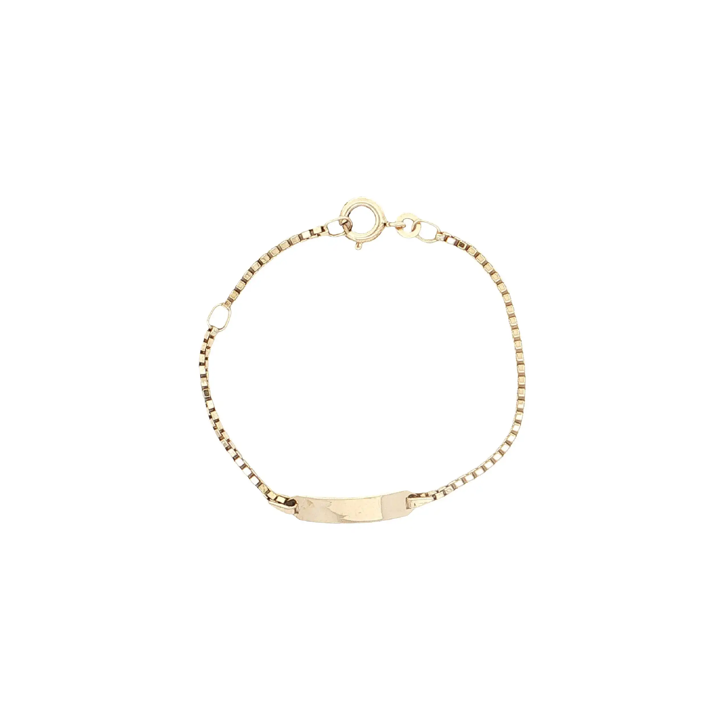Kinderidentarmband Gelbgold Kinderidentarmband Gelbgold
