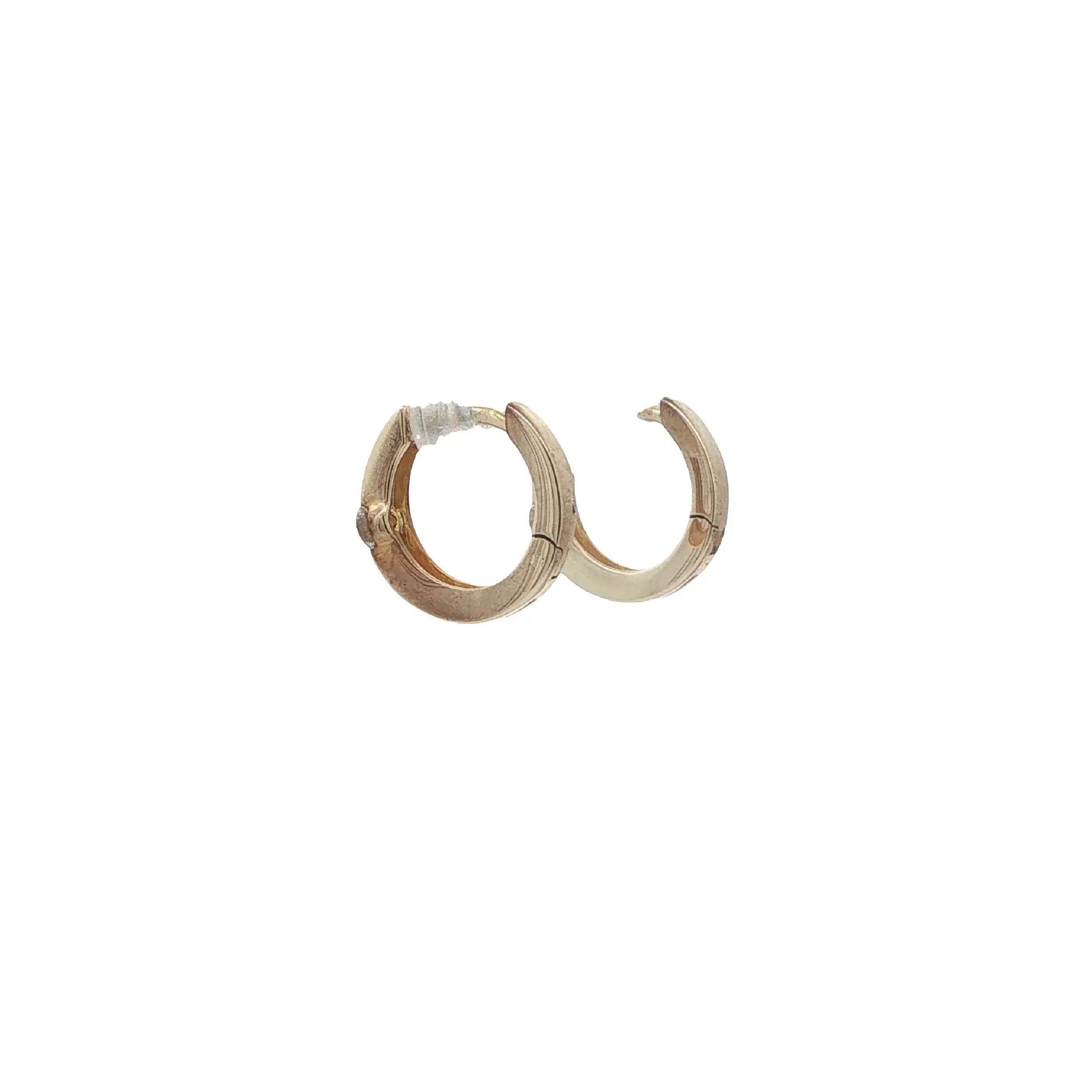 Creolen Gelbgold mit Zirkonia