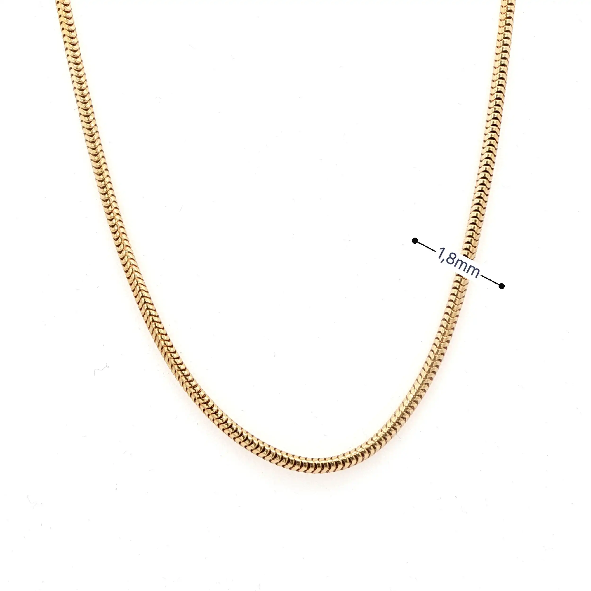 Schlangenkette Gelbgold