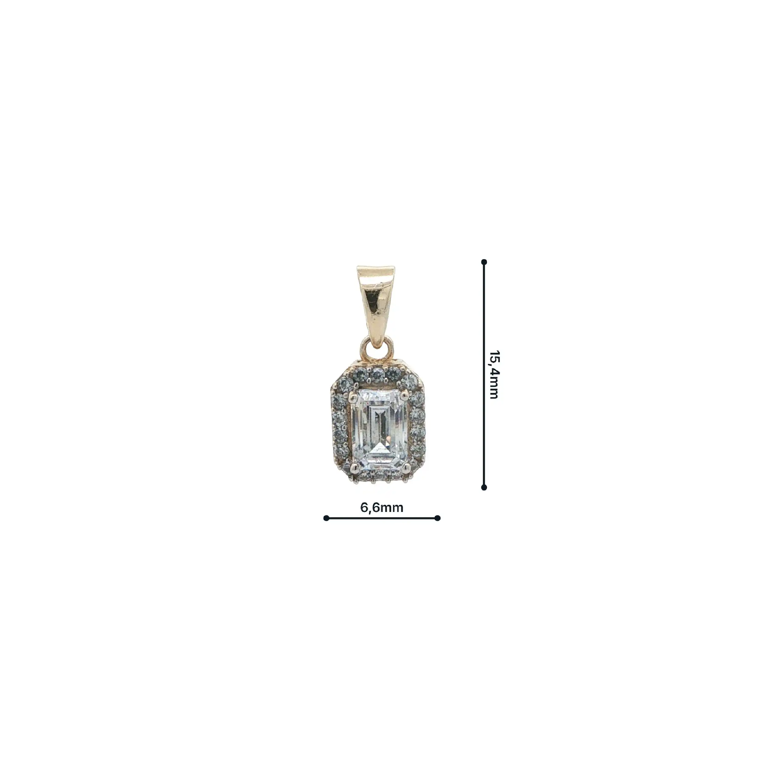 Anhänger Gelbgold mit Zirkonia Anhänger Gelbgold mit Zirkonia