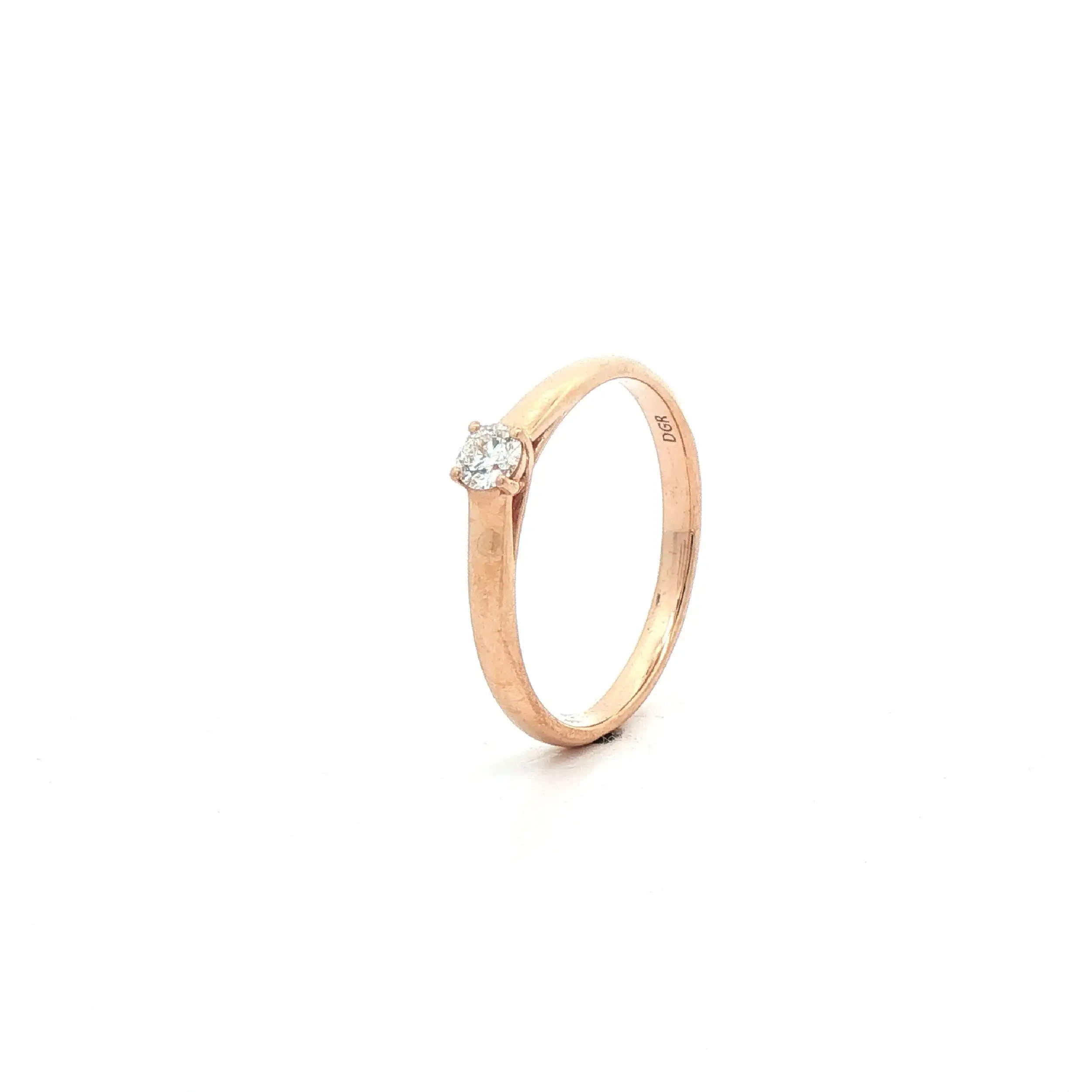 Solitärring Roségold mit Brillant 0,15ct Solitärring Roségold mit Brillant 0,15ct
