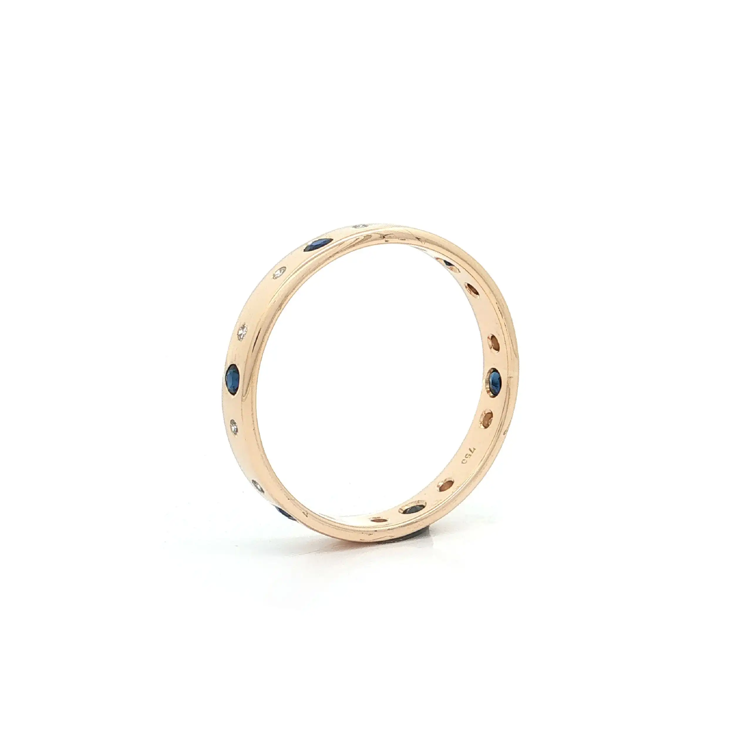 Ring Gelbgold mit Saphiren und Brillanten Ring Gelbgold mit Saphiren und Brillanten