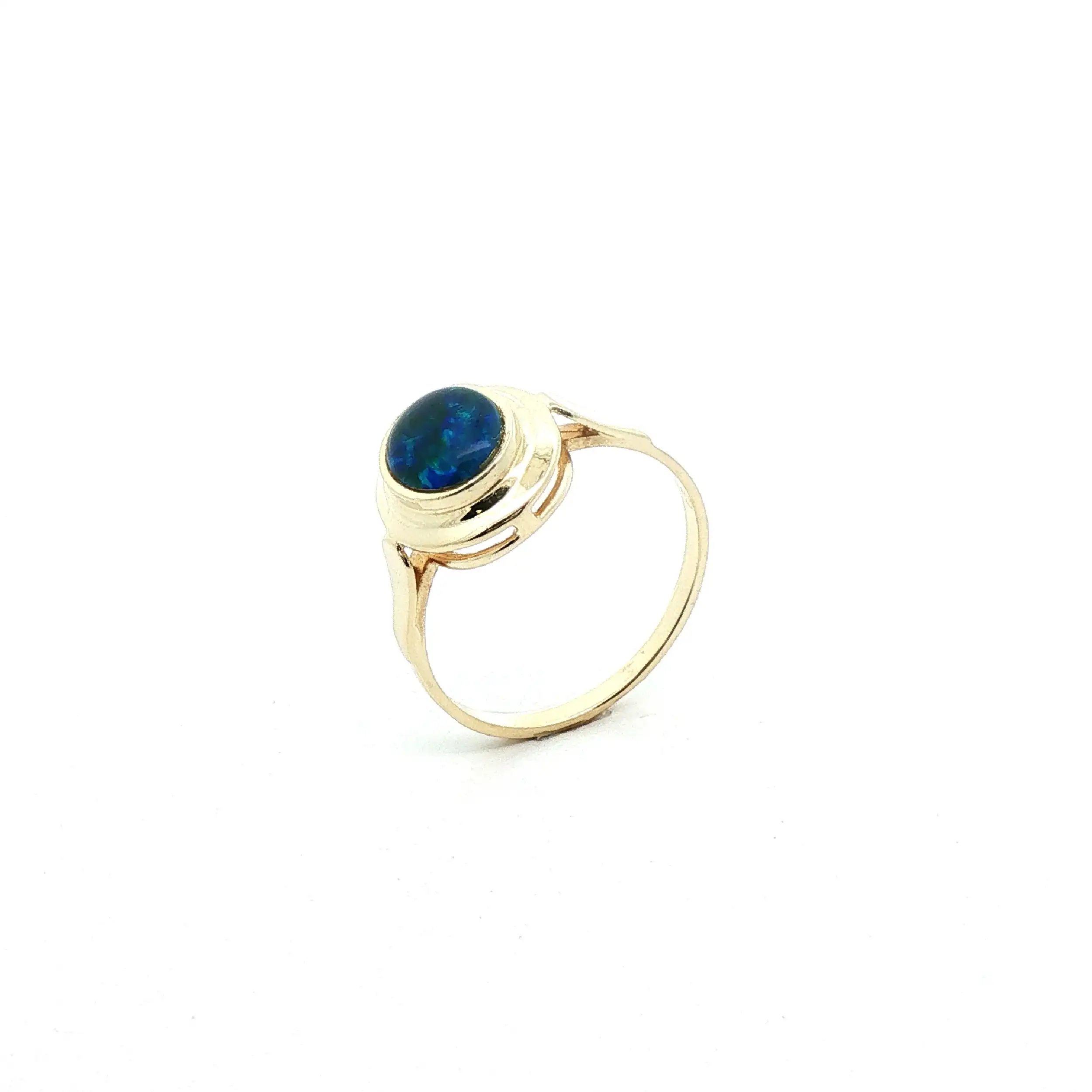 Ring Gelbgold mit Opal Triplette