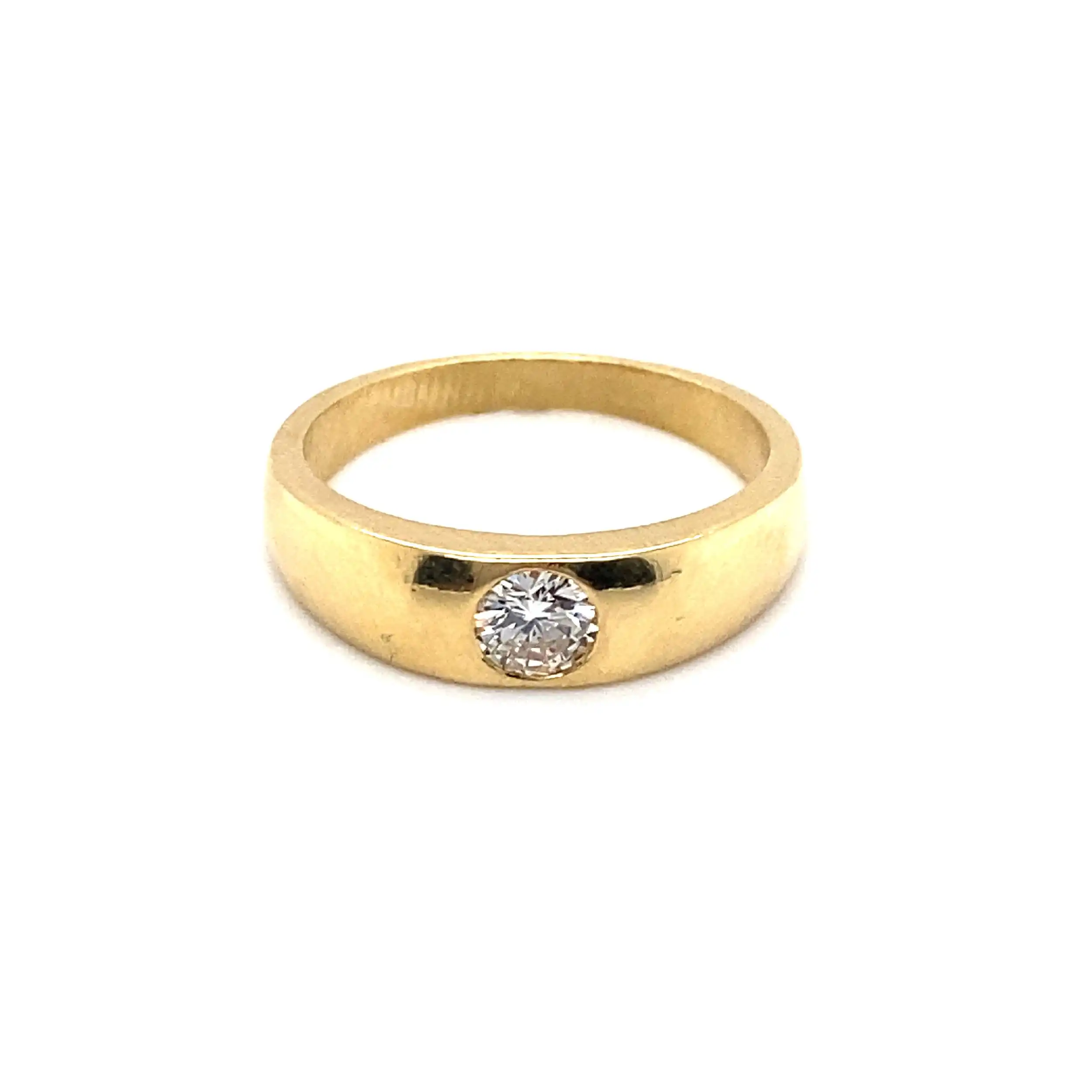 Ring Gelbgold mit Solitär Brillant Ring Gelbgold mit Solitär Brillant