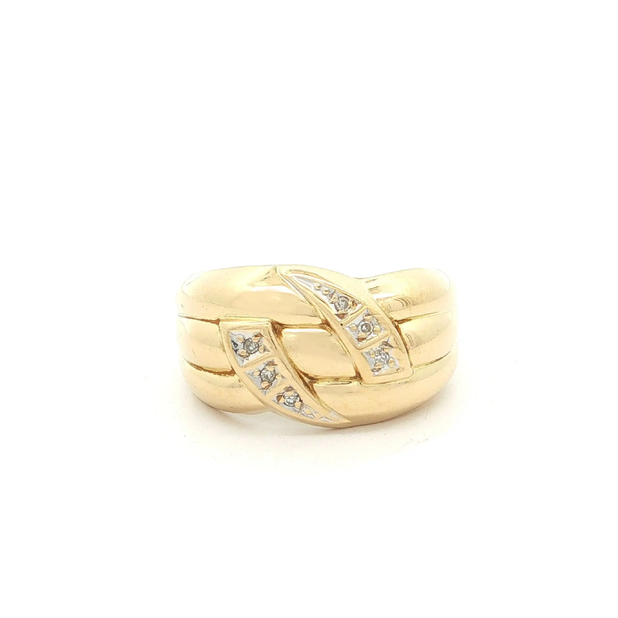 Ring Gelbgold mit Diamanten Ring Gelbgold mit Diamanten