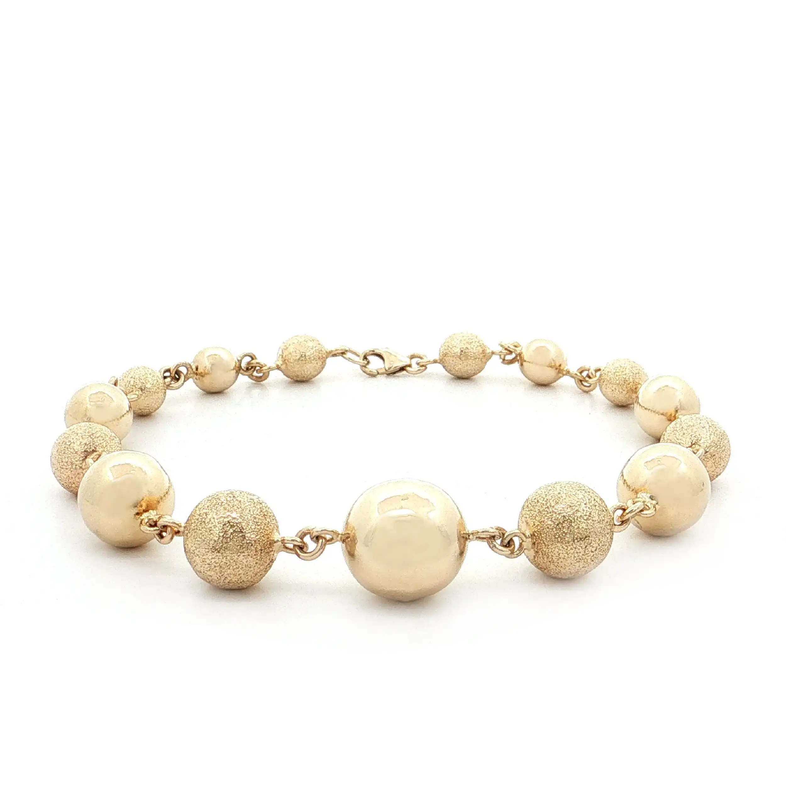 Armband mit Kugeln Halbmattiert Armband mit Kugeln Halbmattiert