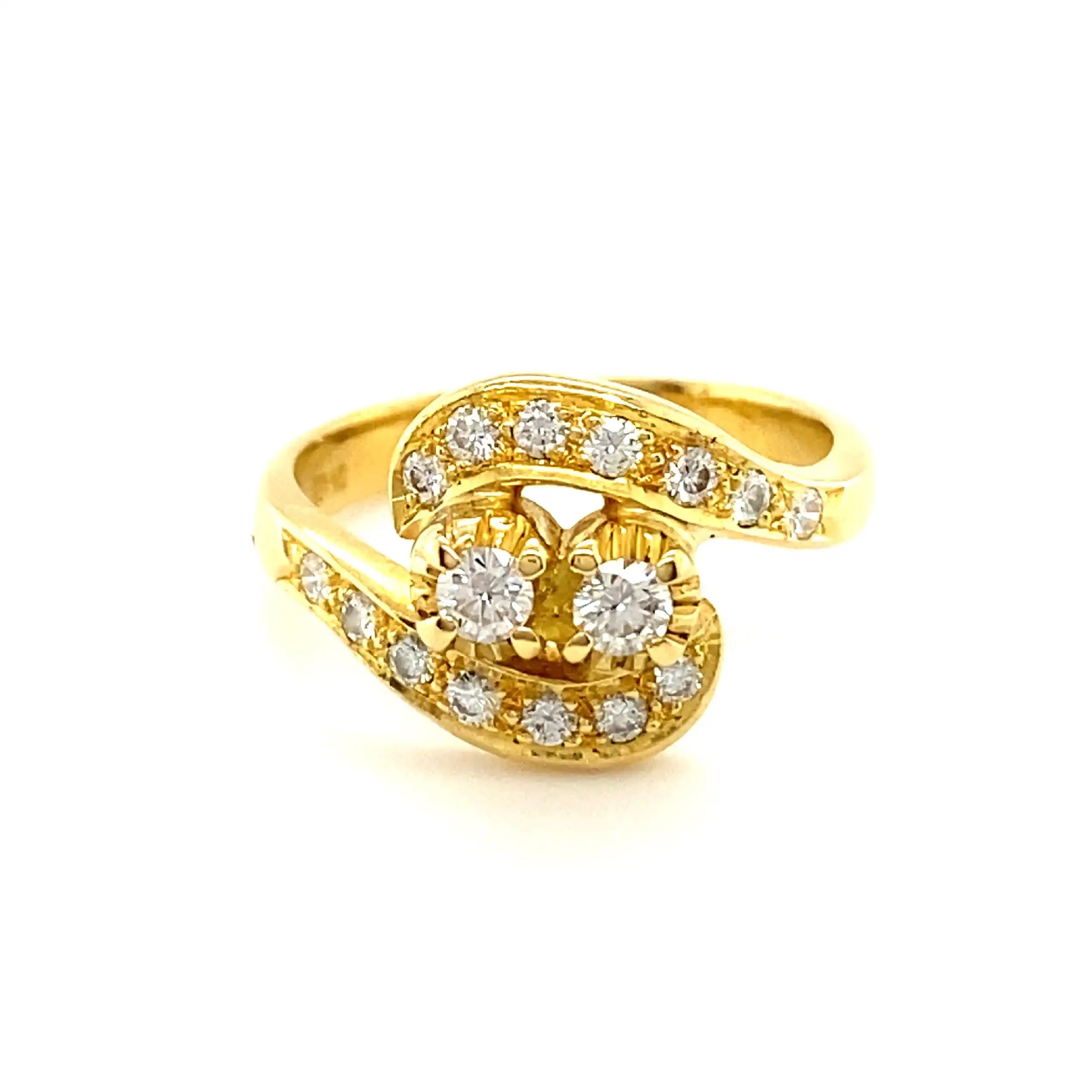 Ring Gelbgold mit Brillanten
