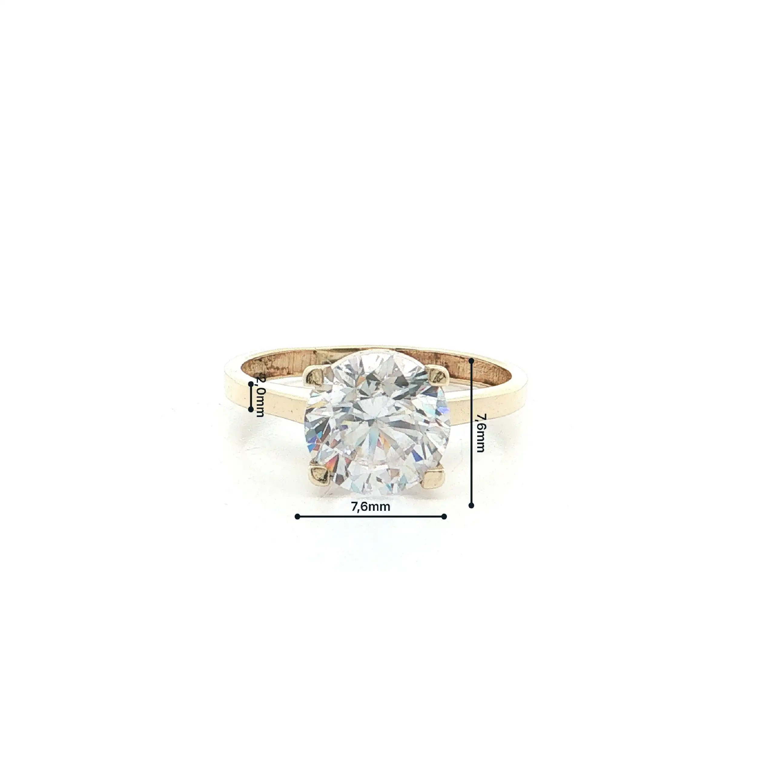 Ring Gelbgold mit Zirkonia