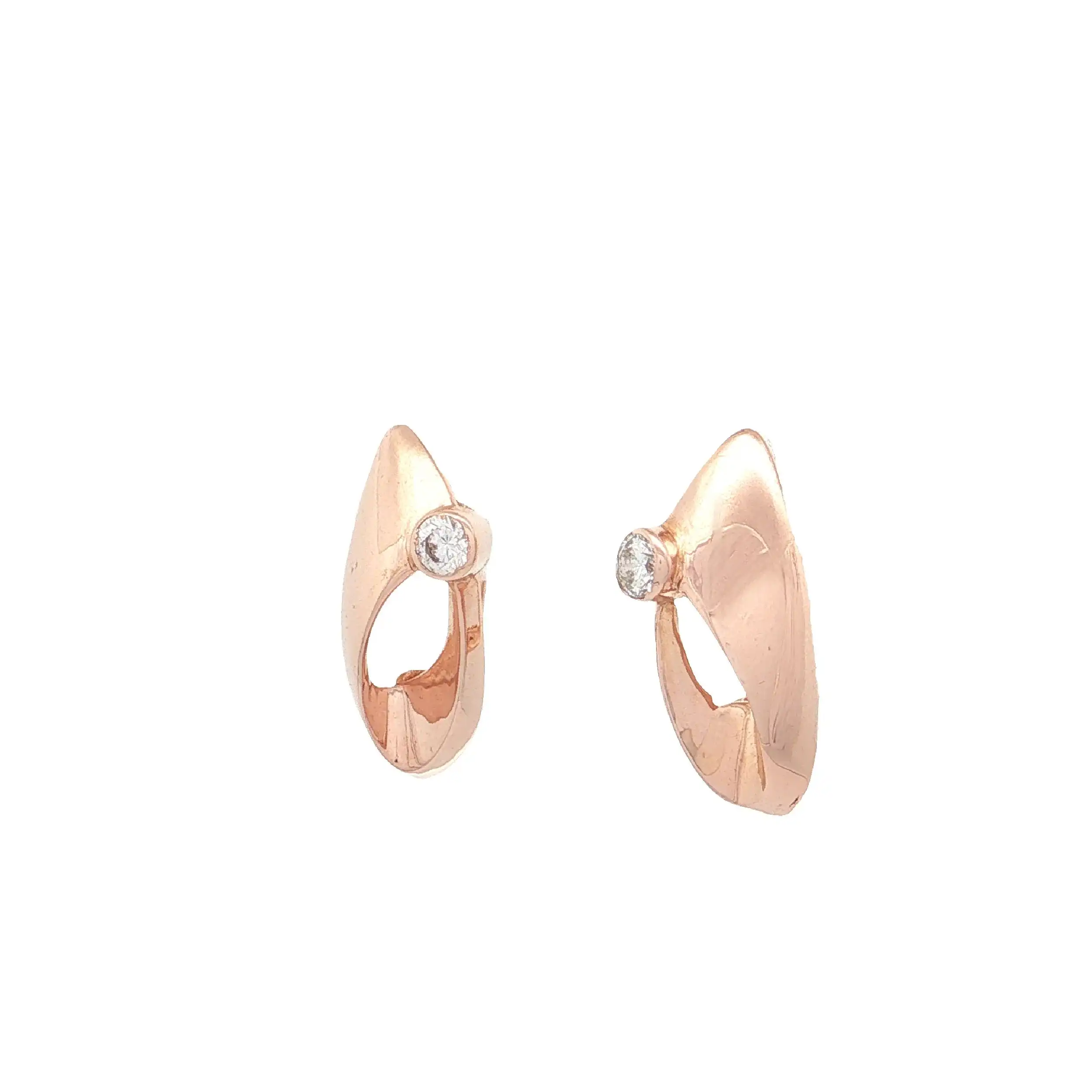 Ohrringe Roségold mit Zirkonia Ohrringe Roségold mit Zirkonia
