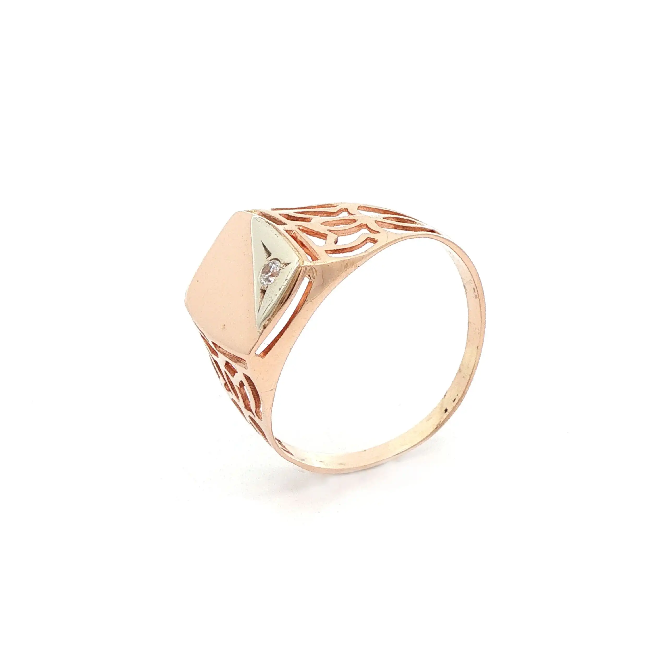 Ring Bicolor mit Zirkonia Ring Bicolor mit Zirkonia