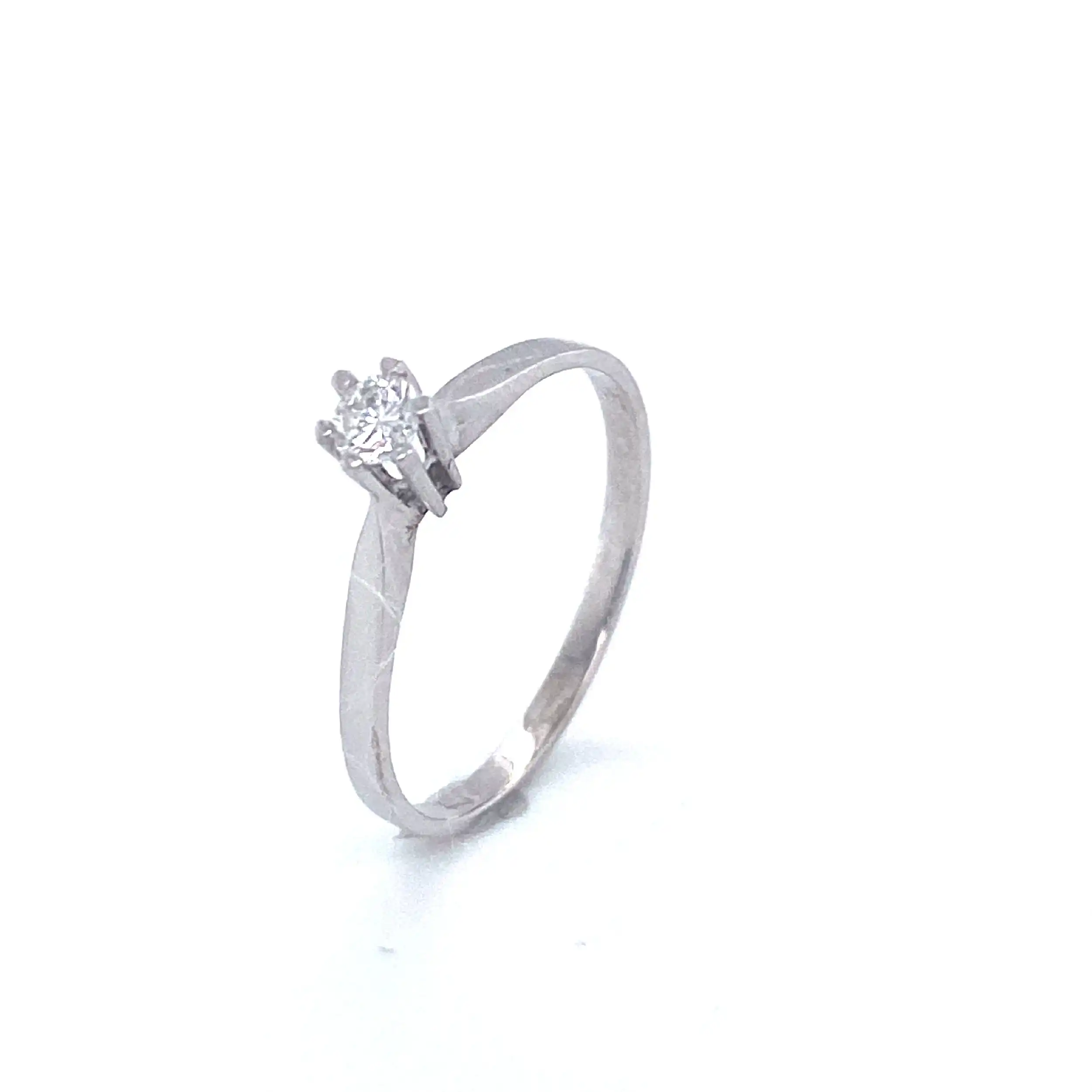 Ring Weißgold mit Brillant Ring Weißgold mit Brillant