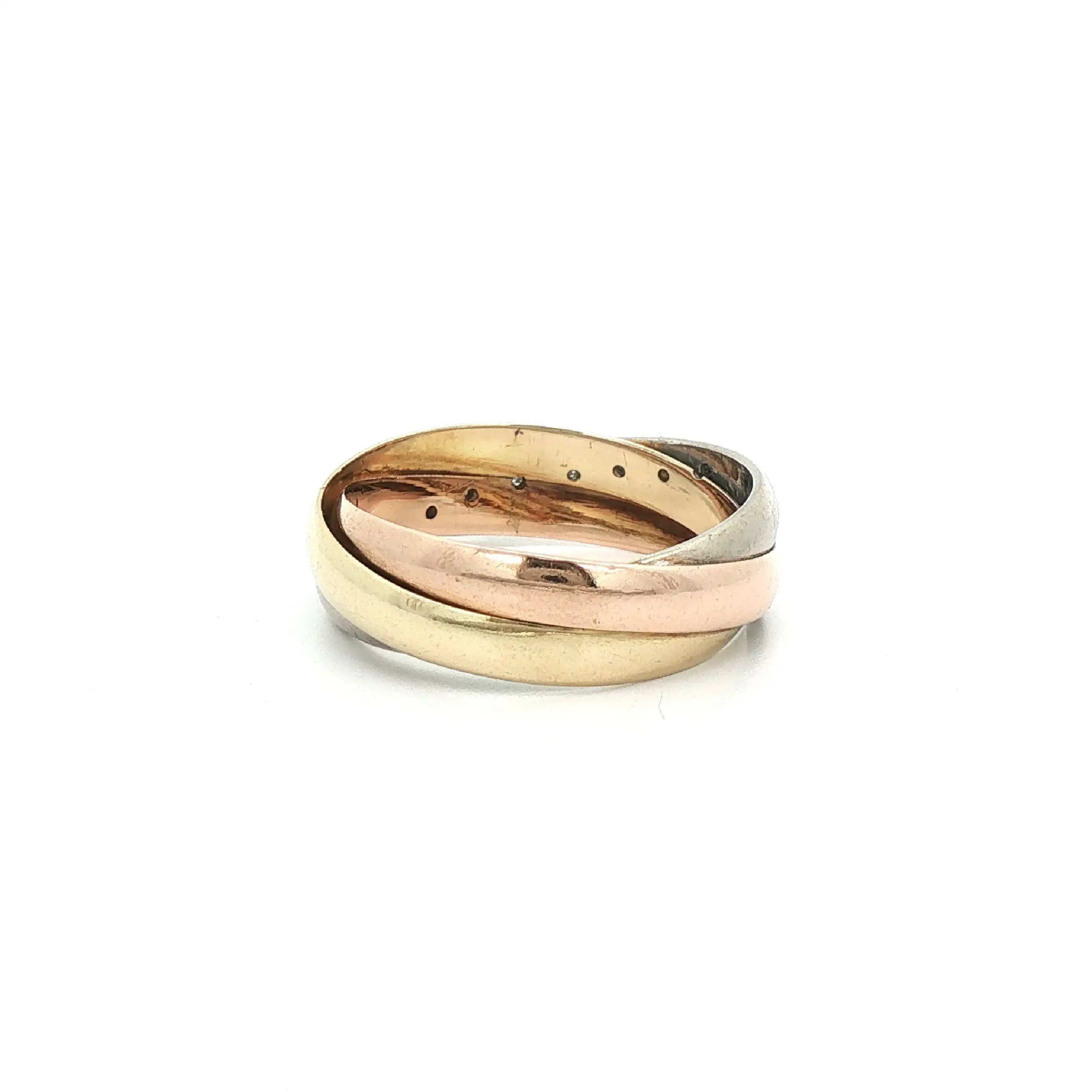 Ring Bicolor mit Diamanten