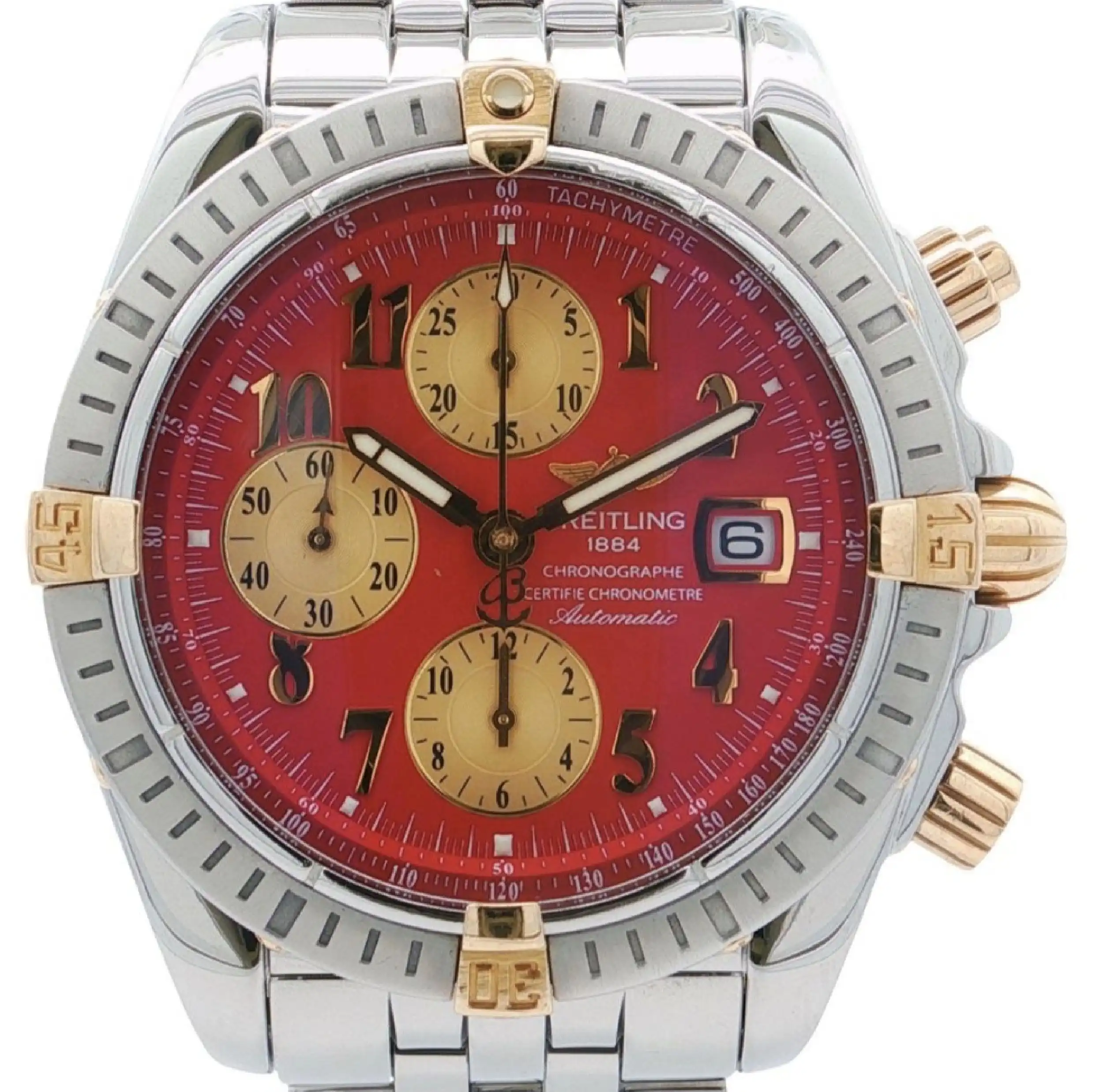 Herrenuhr Breitling Chronomat Evolution Red Dial