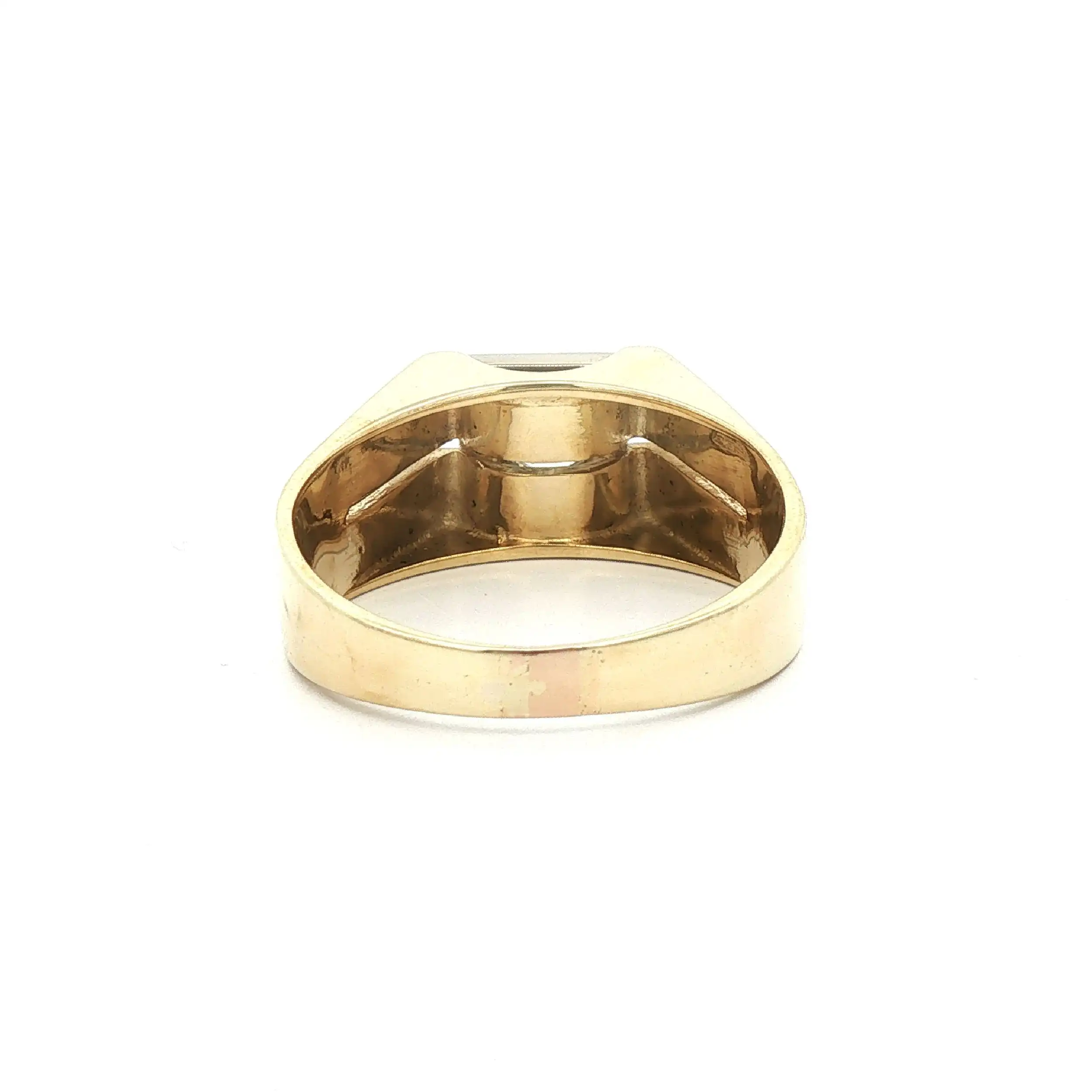 Herrenring Gelbgold mit Brillant