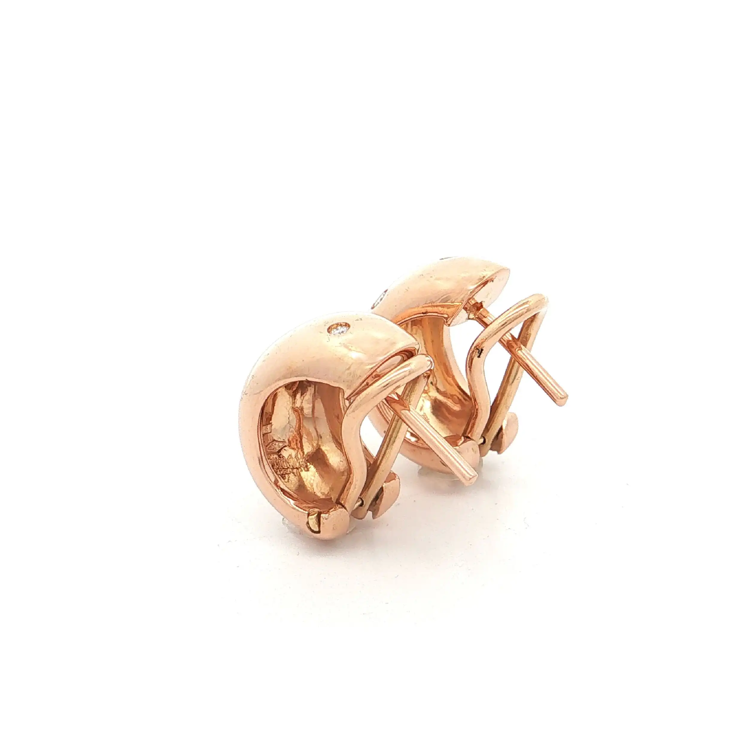 Ohrclips Roségold mit Brillanten