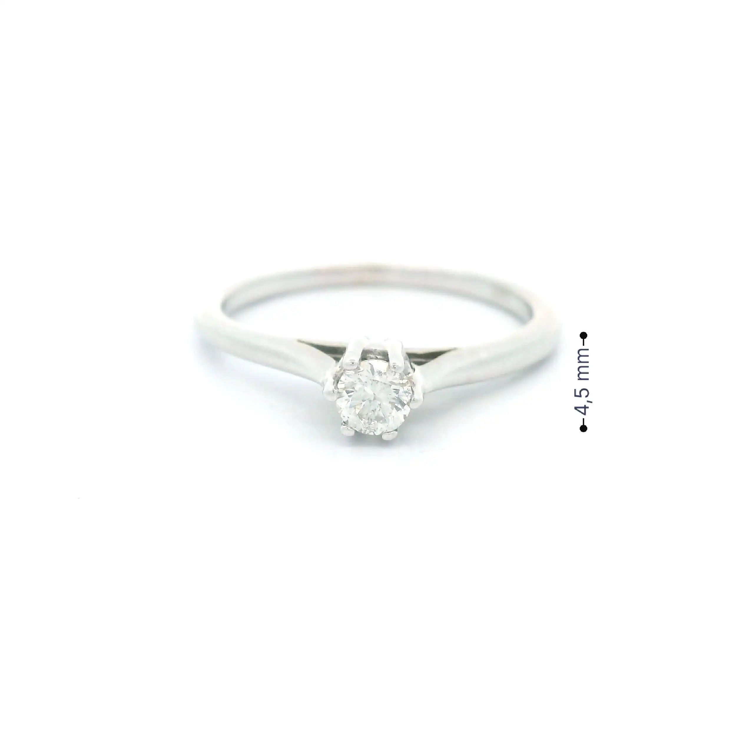 Ring Weißgold mit Brillant Ring Weißgold mit Brillant