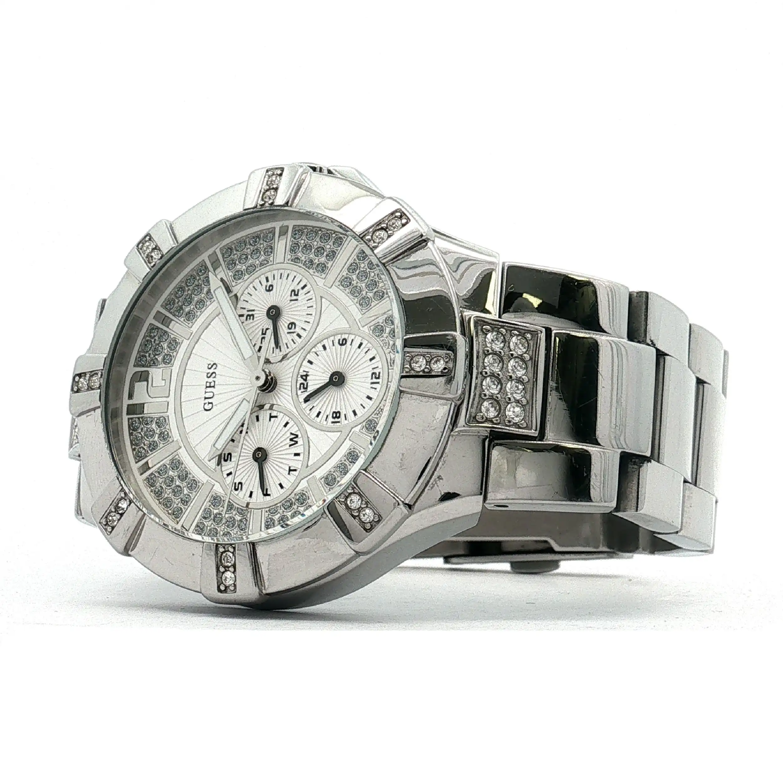 Damenuhr Guess Vista Quarz W12080L1 mit Ersatzgliedern Damenuhr Guess Vista Quarz W12080L1 mit Ersatzgliedern