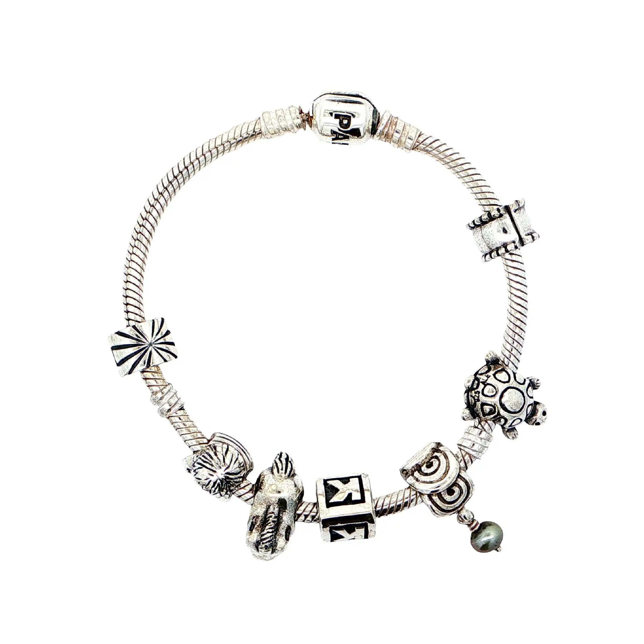 Pandora Armband Silber mit 7 Charms Pandora Armband Silber mit 7 Charms