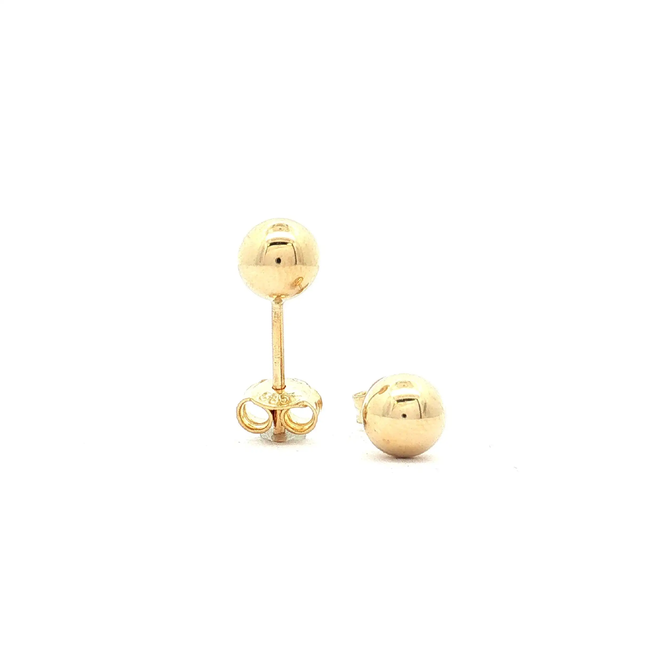 Ohrstecker Gelbgold Kugeln Ohrstecker Gelbgold Kugeln