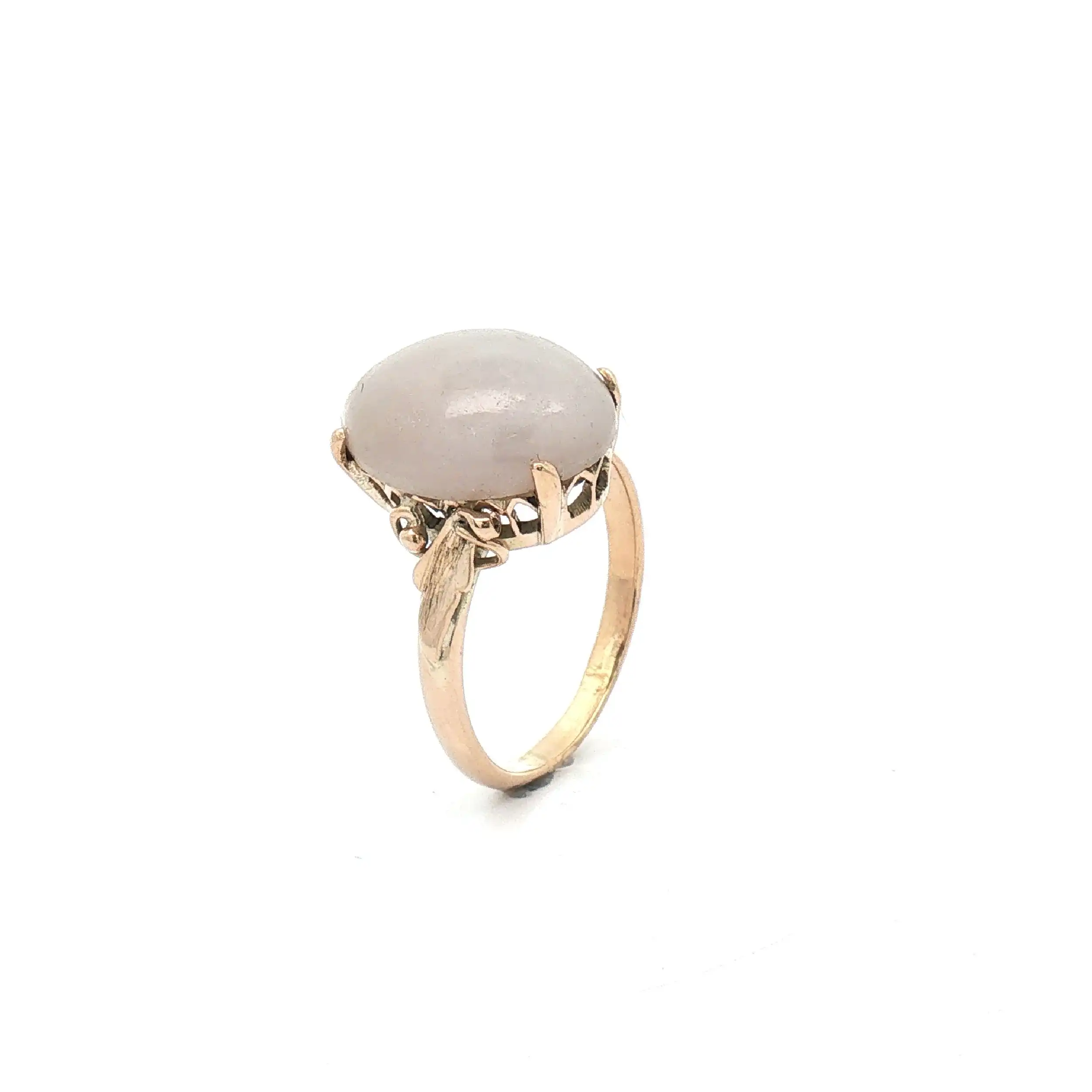 Ring Gelbgold mit Mondstein Cabochon