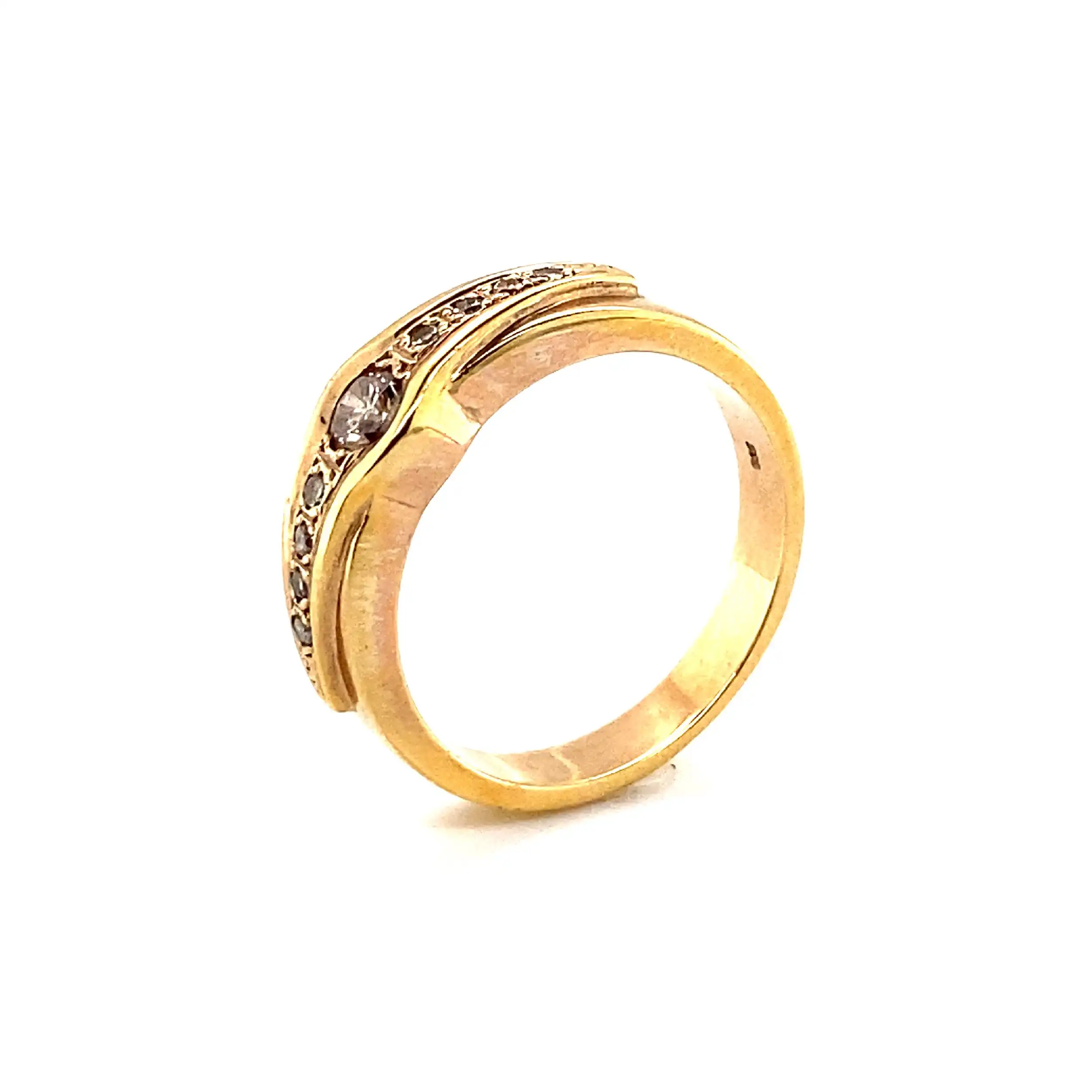 Ring Gelbgold mit Brillanten