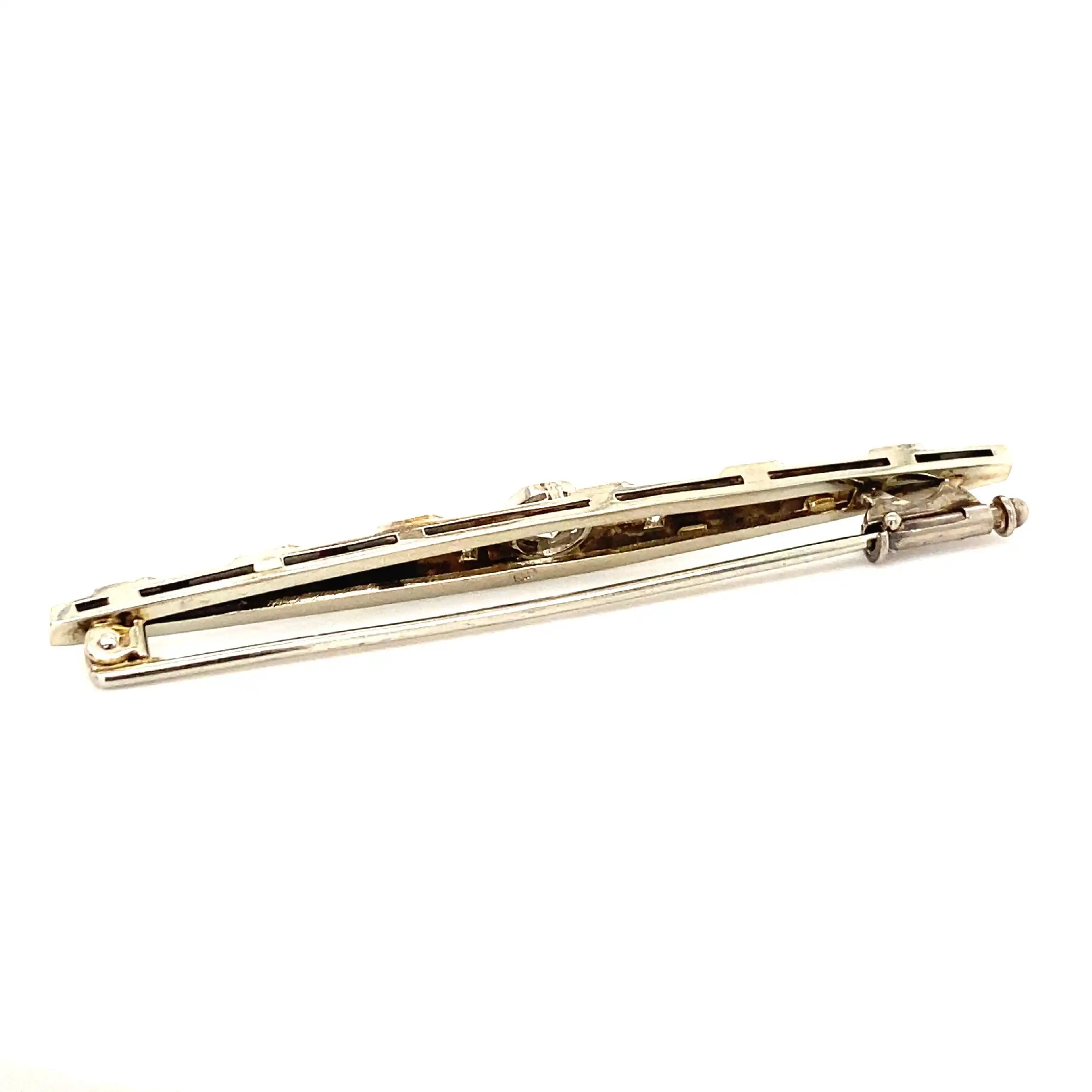 Nadel Weißgold mit Brillant & Diamanten