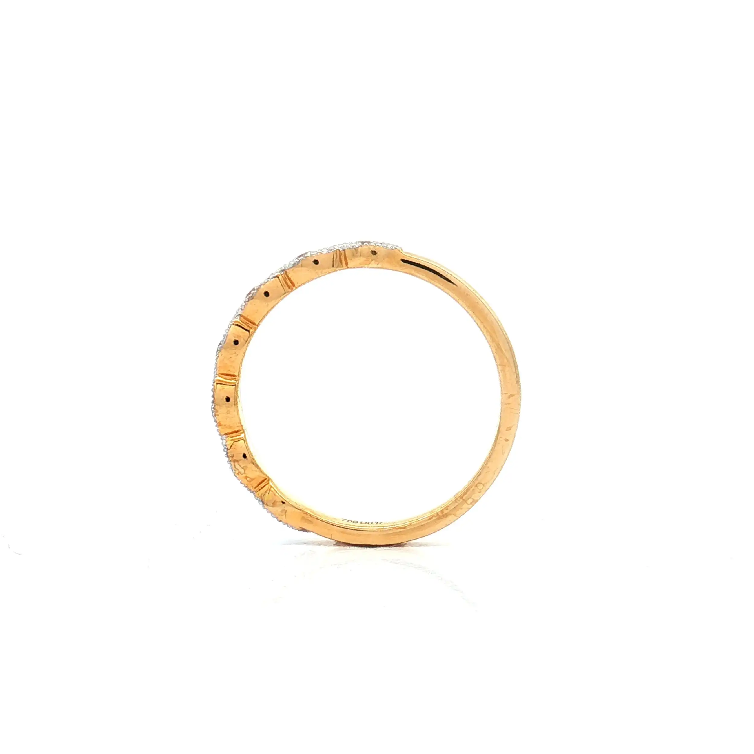 Halbmemoryring Bicolor mit Brillanten Halbmemoryring Bicolor mit Brillanten