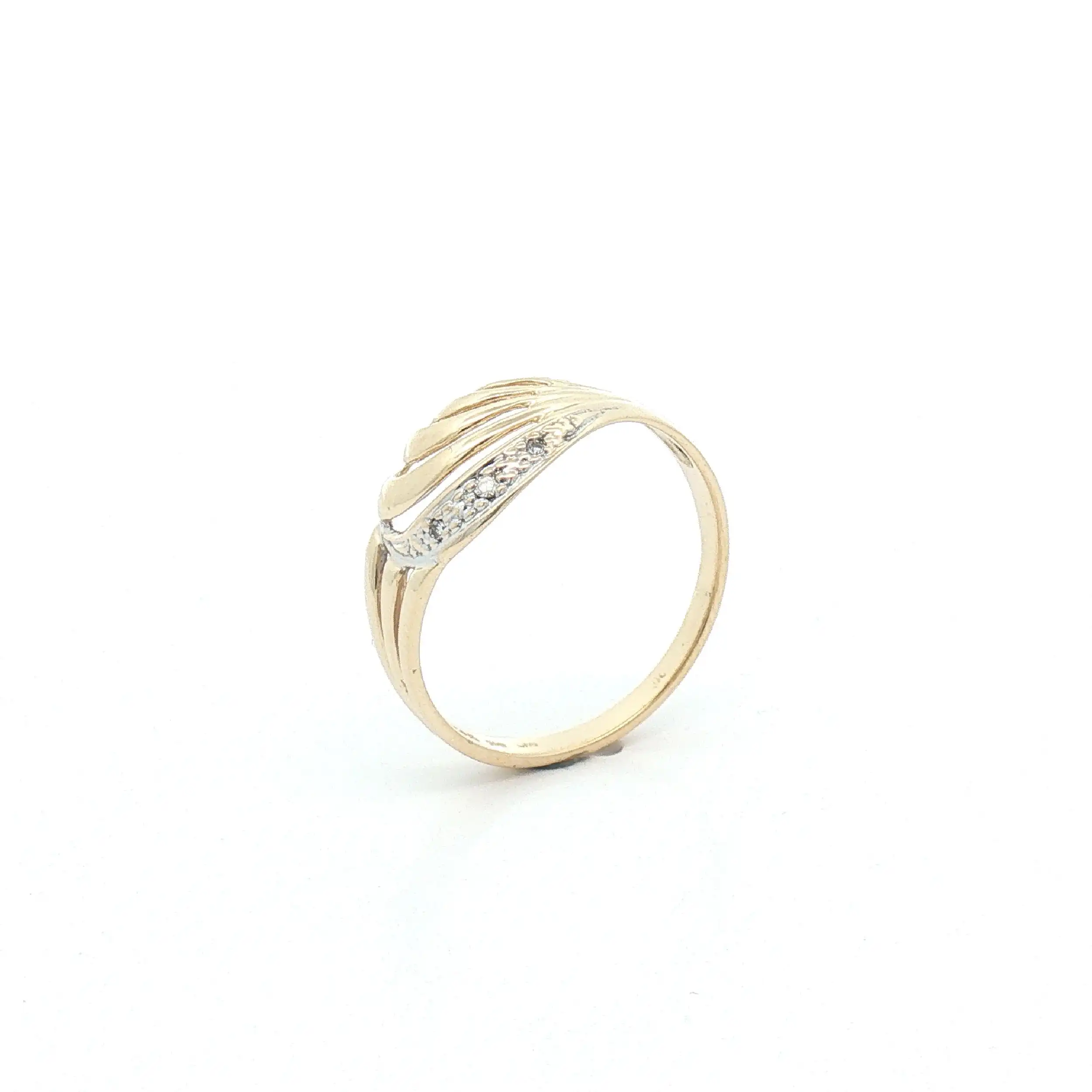 Ring Bicolor mit Diamanten