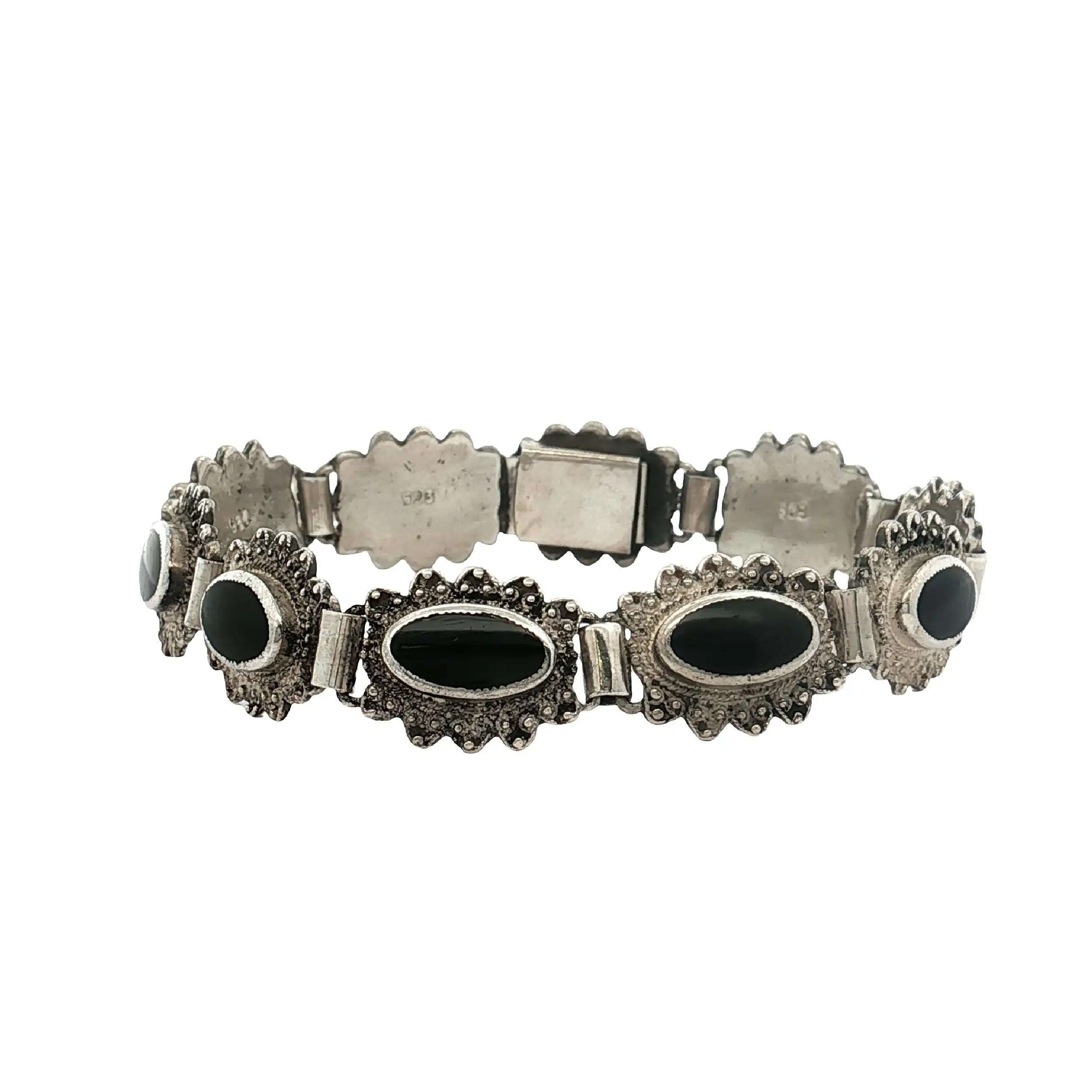 Armband mit schwarzen Steinen