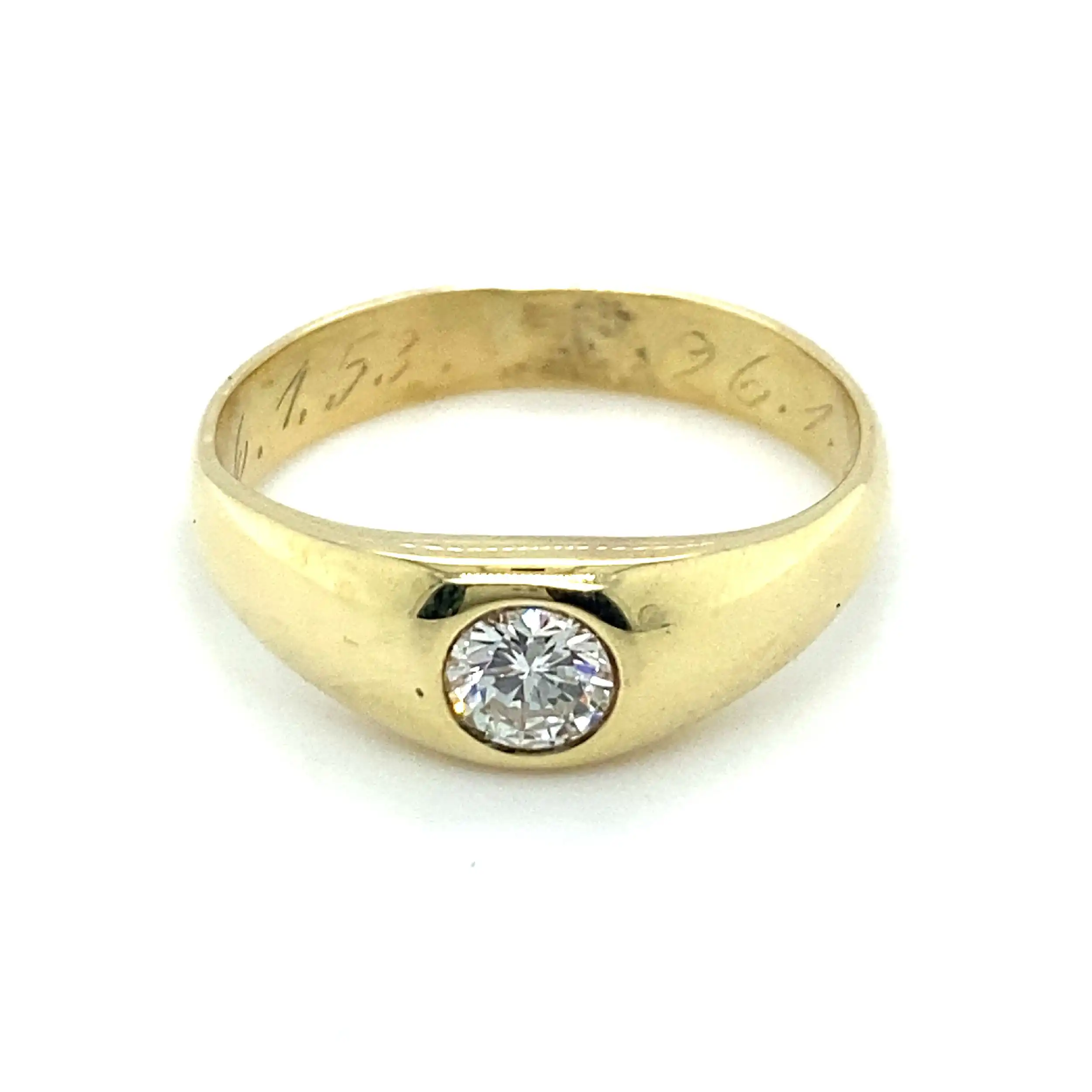 Solitärring Gelbgold mit Brillant