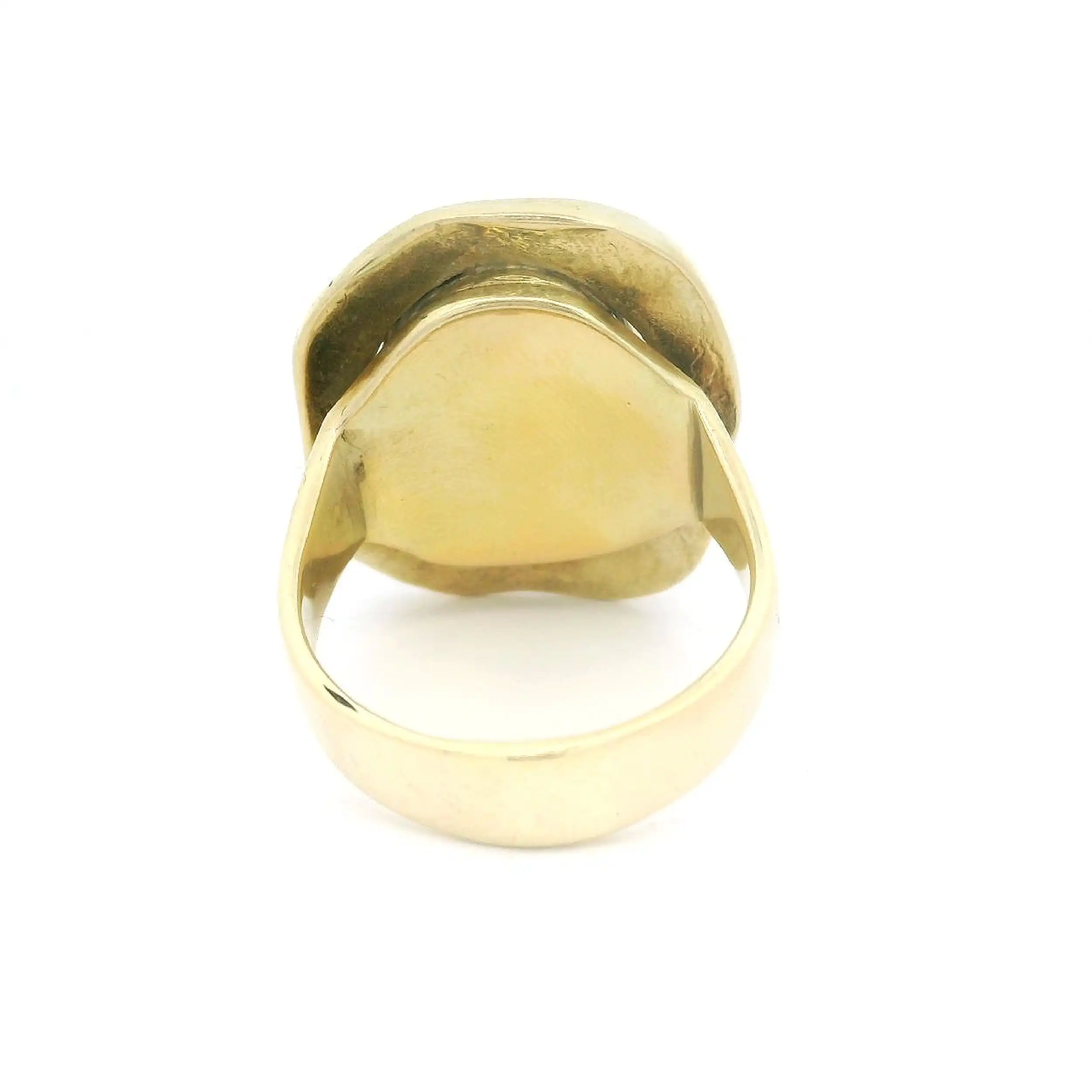 Ring Gelbgold mit Mondstein