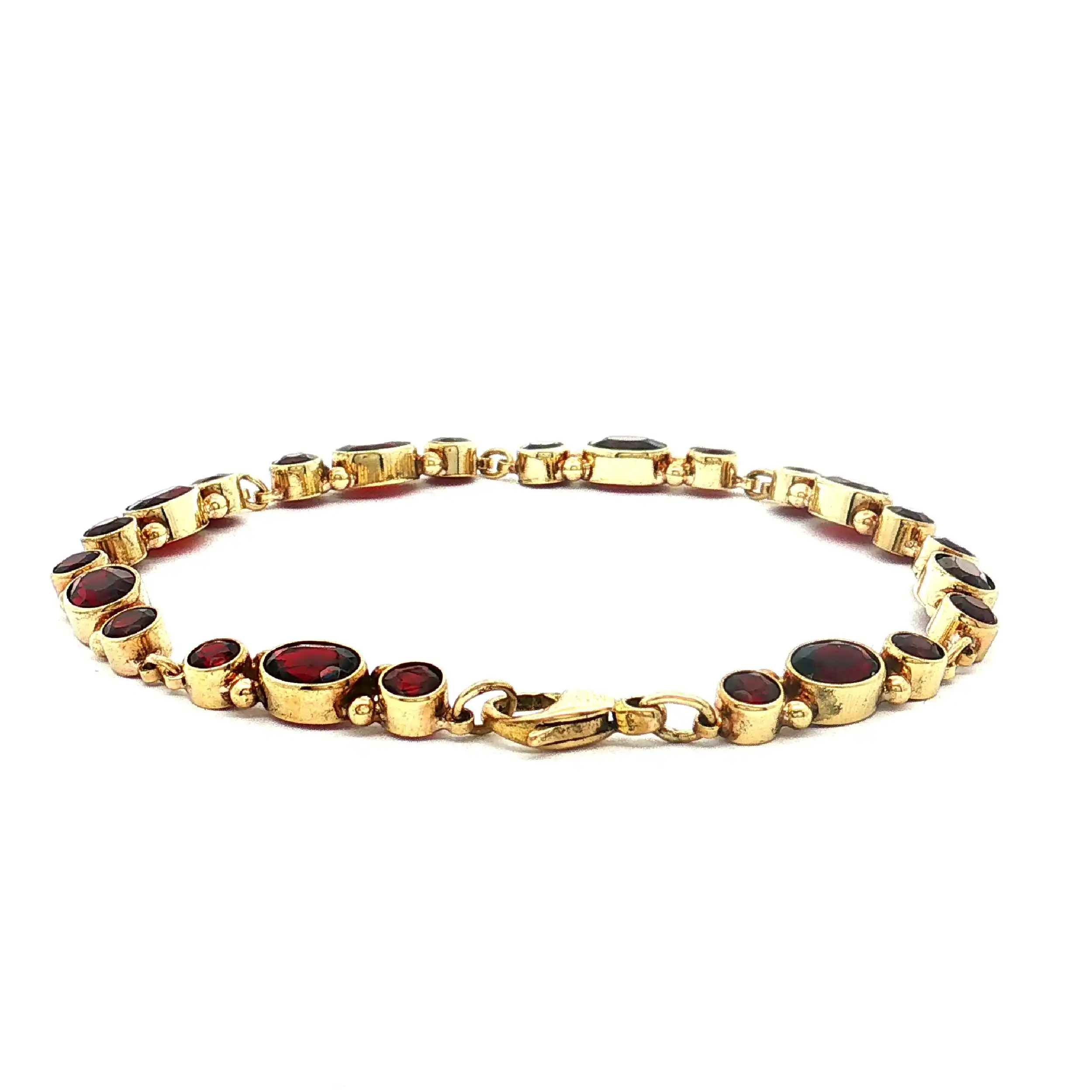 Armband Gelbgold mit Granat