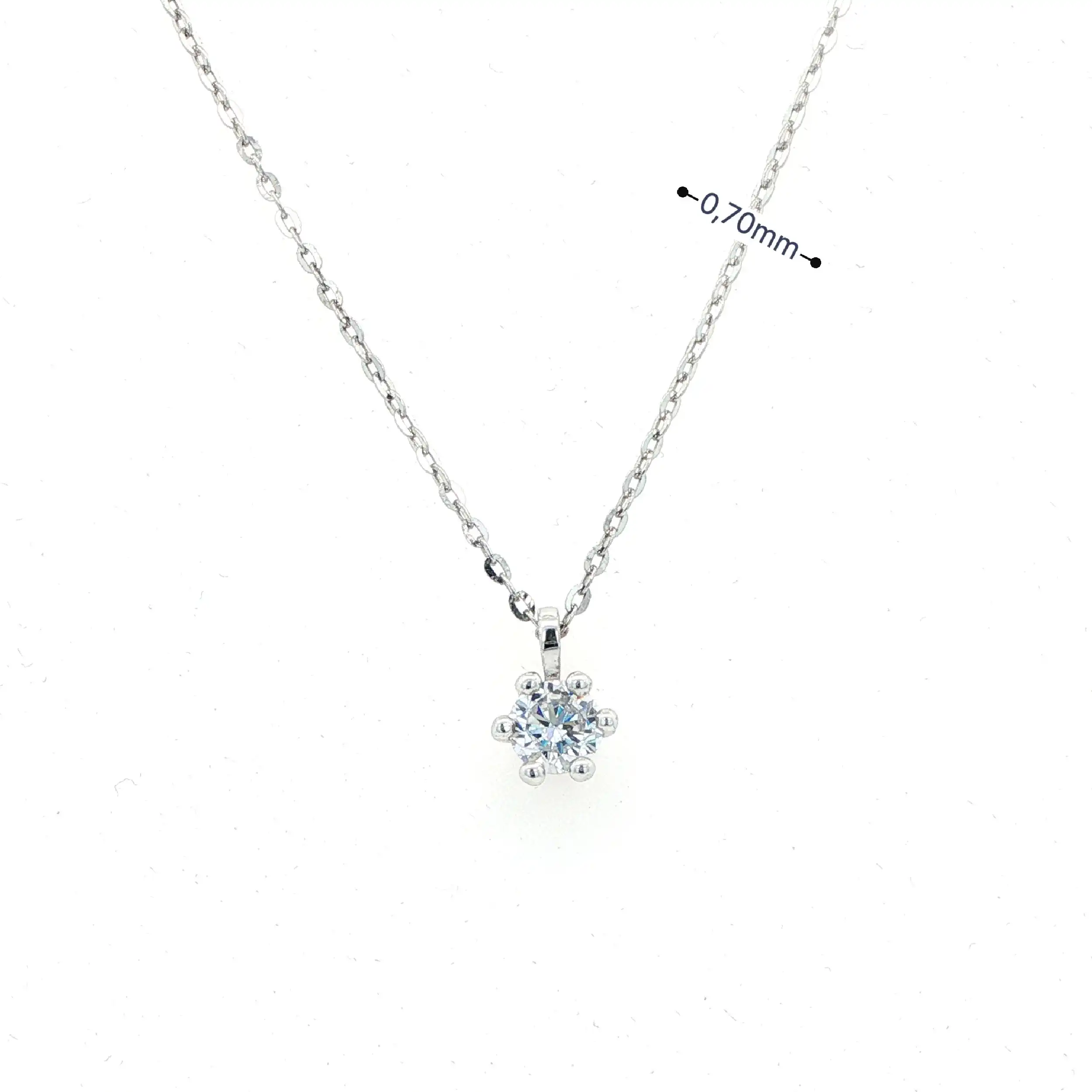 Kette mit Anhänger Zirkonia