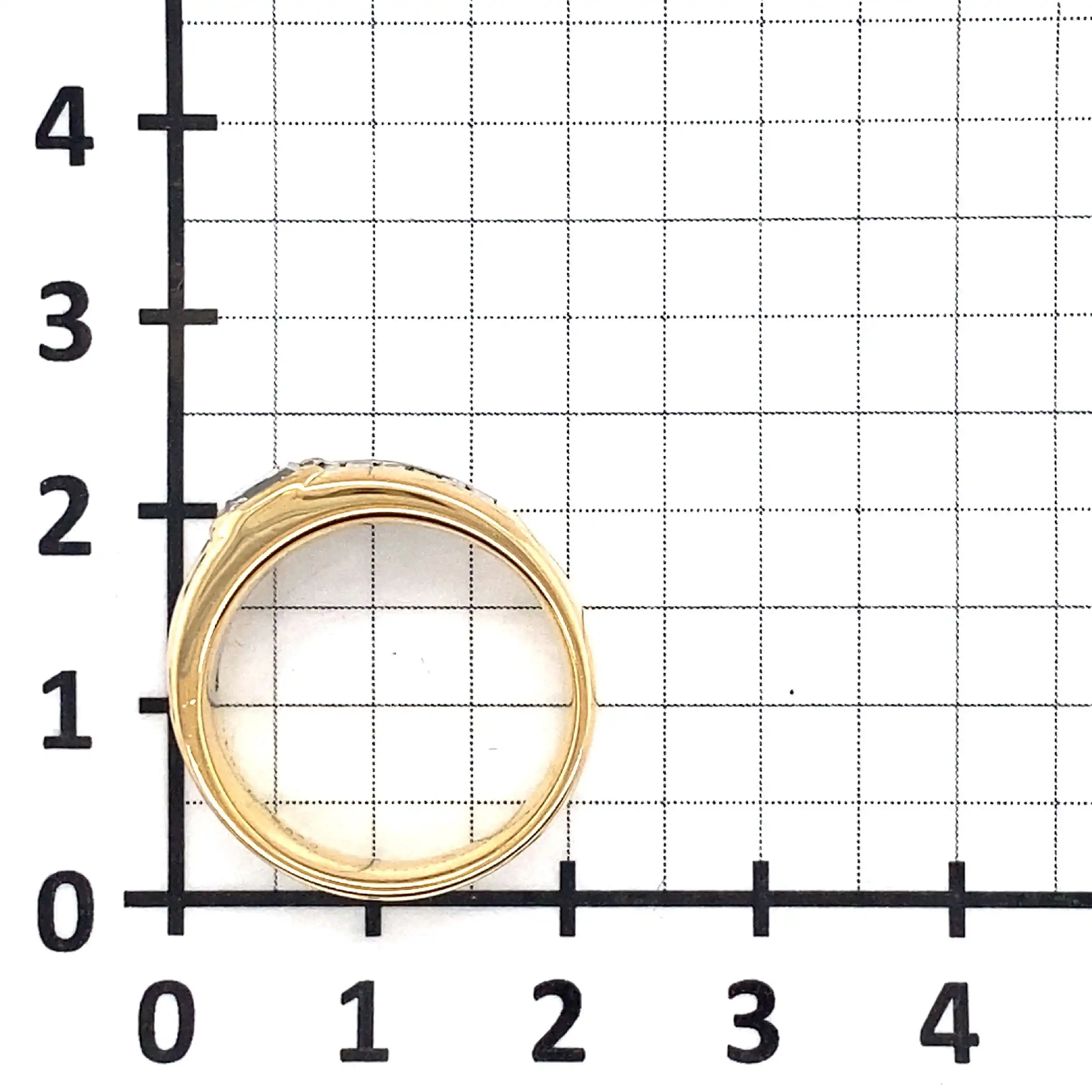 Ring Gelbgold mit Baguettesteinen Ring Gelbgold mit Baguettesteinen