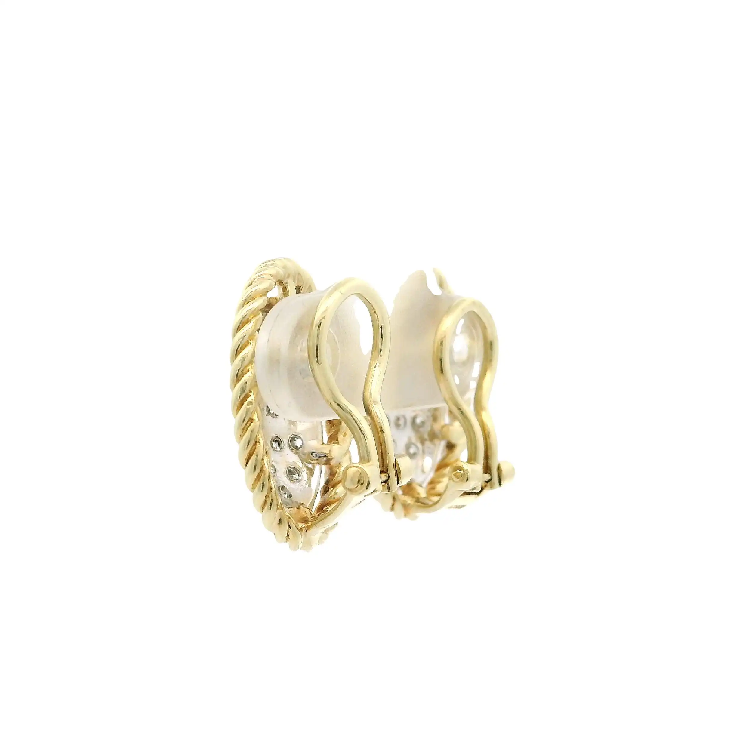 Ohrclips Bicolor mit Brillanten Ohrclips Bicolor mit Brillanten