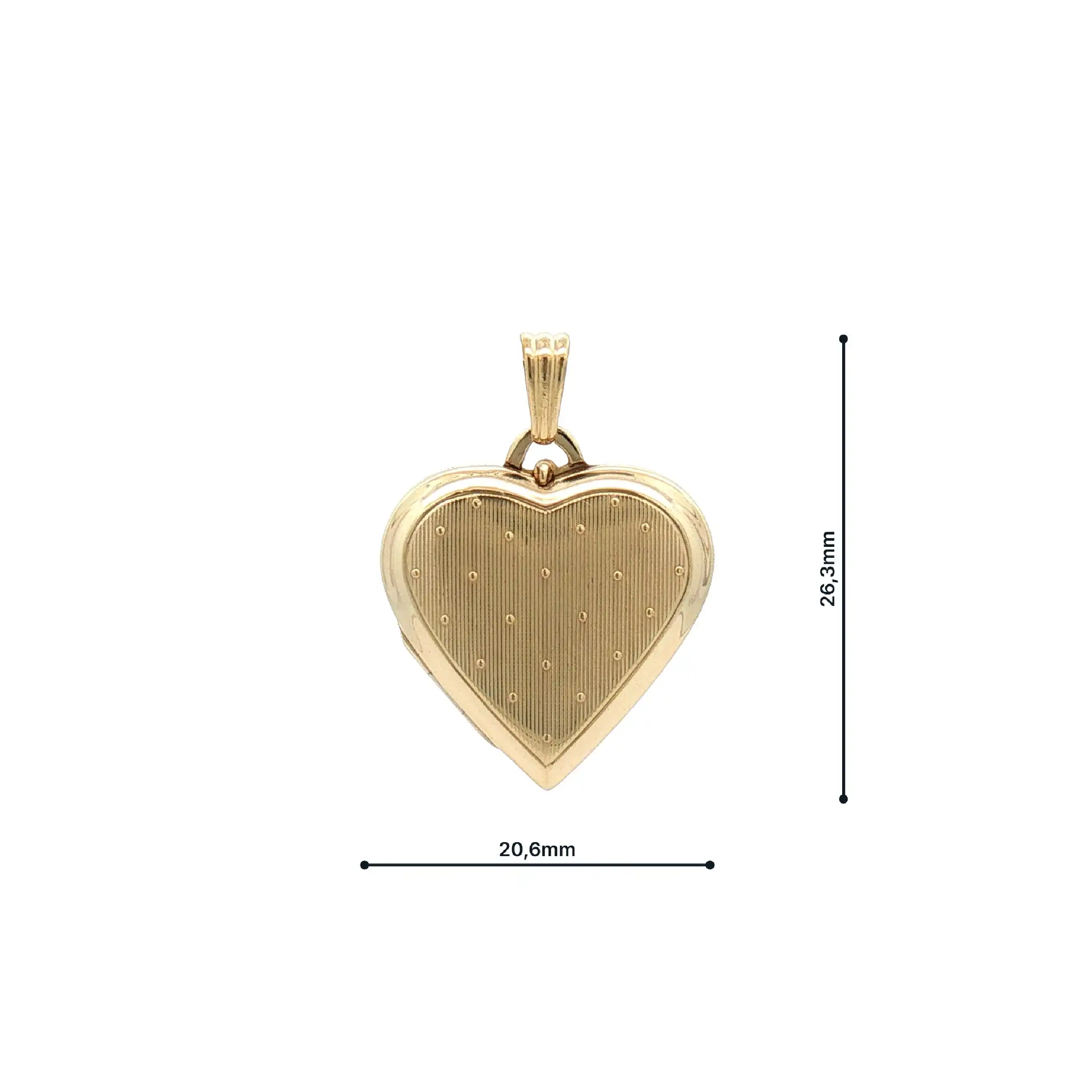 Anhänger Gelbgold Herz Medaillon