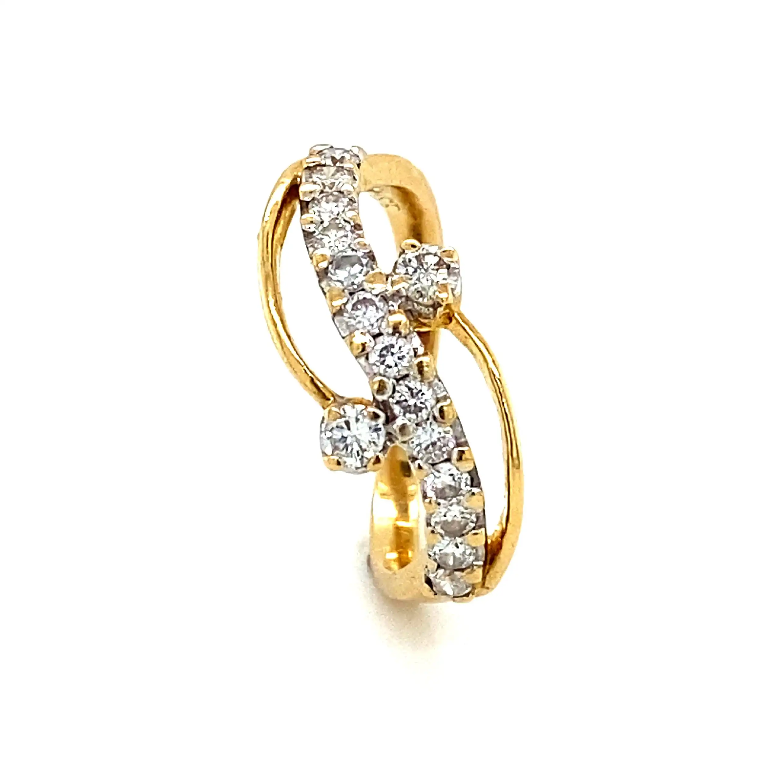 Ring Gelbgold mit Brillanten, garviert mit 0,75ct Ring Gelbgold mit Brillanten, garviert mit 0,75ct