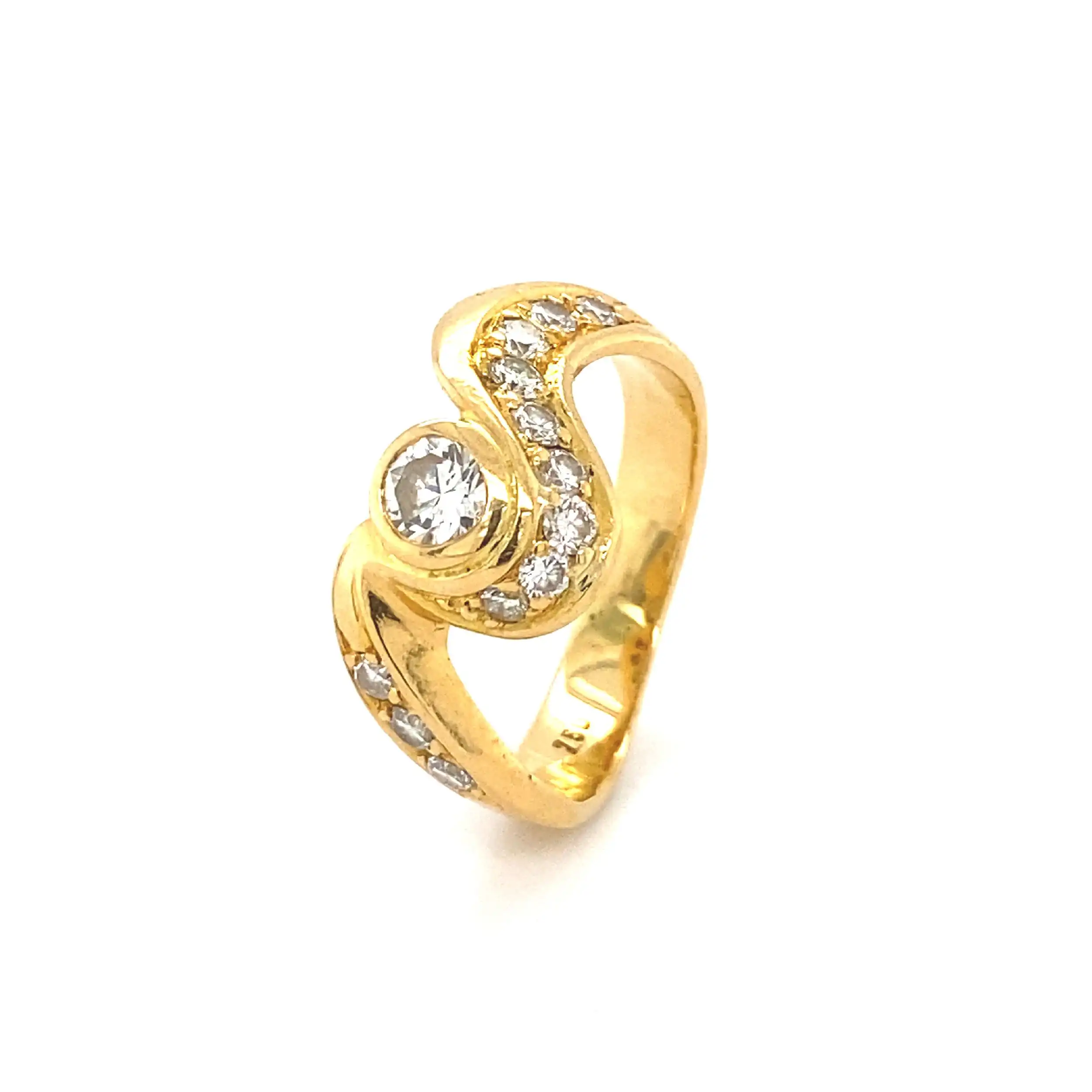 Ring Gelbgold mit Brillanten