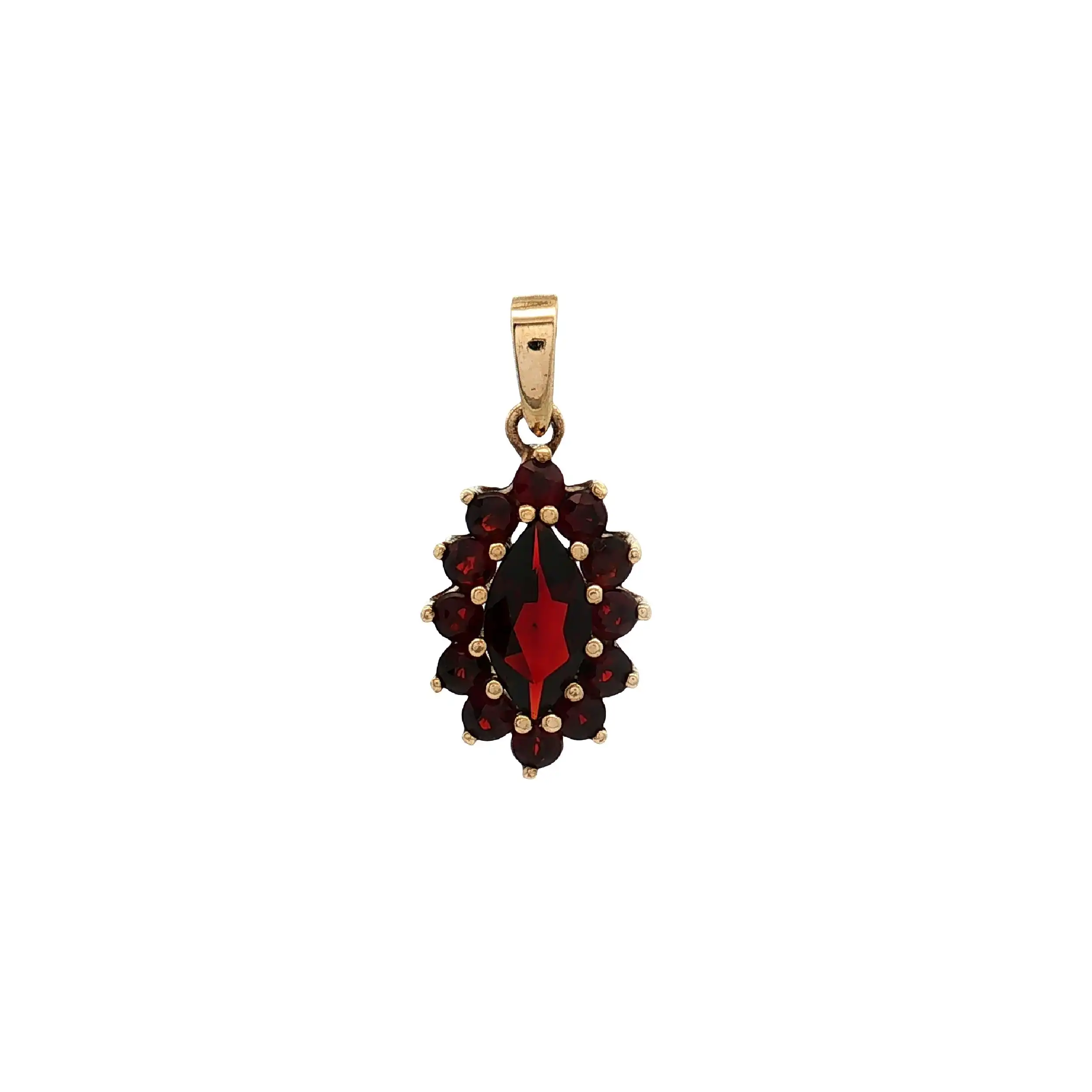 Anhänger Gelbgold mit Granat Anhänger Gelbgold mit Granat