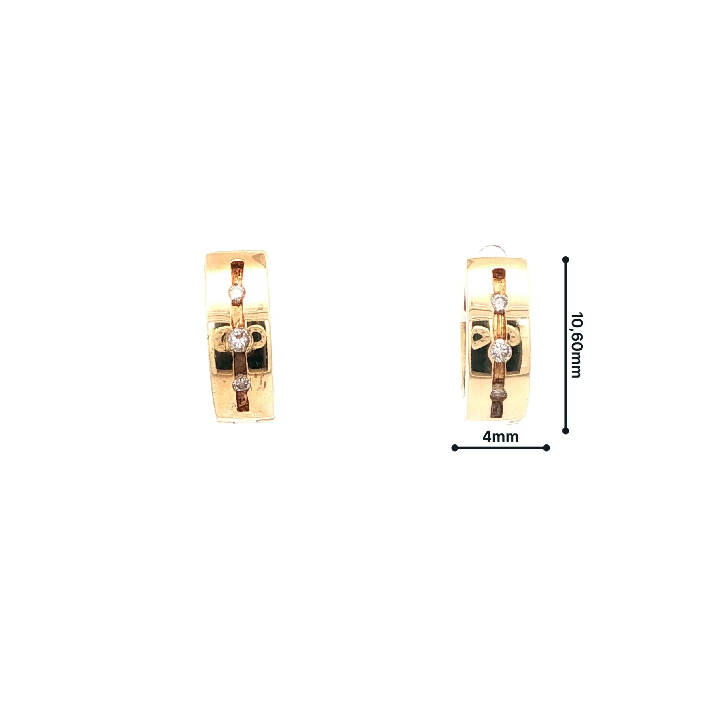 Creolen Gelbgold mit Brillanten Creolen Gelbgold mit Brillanten