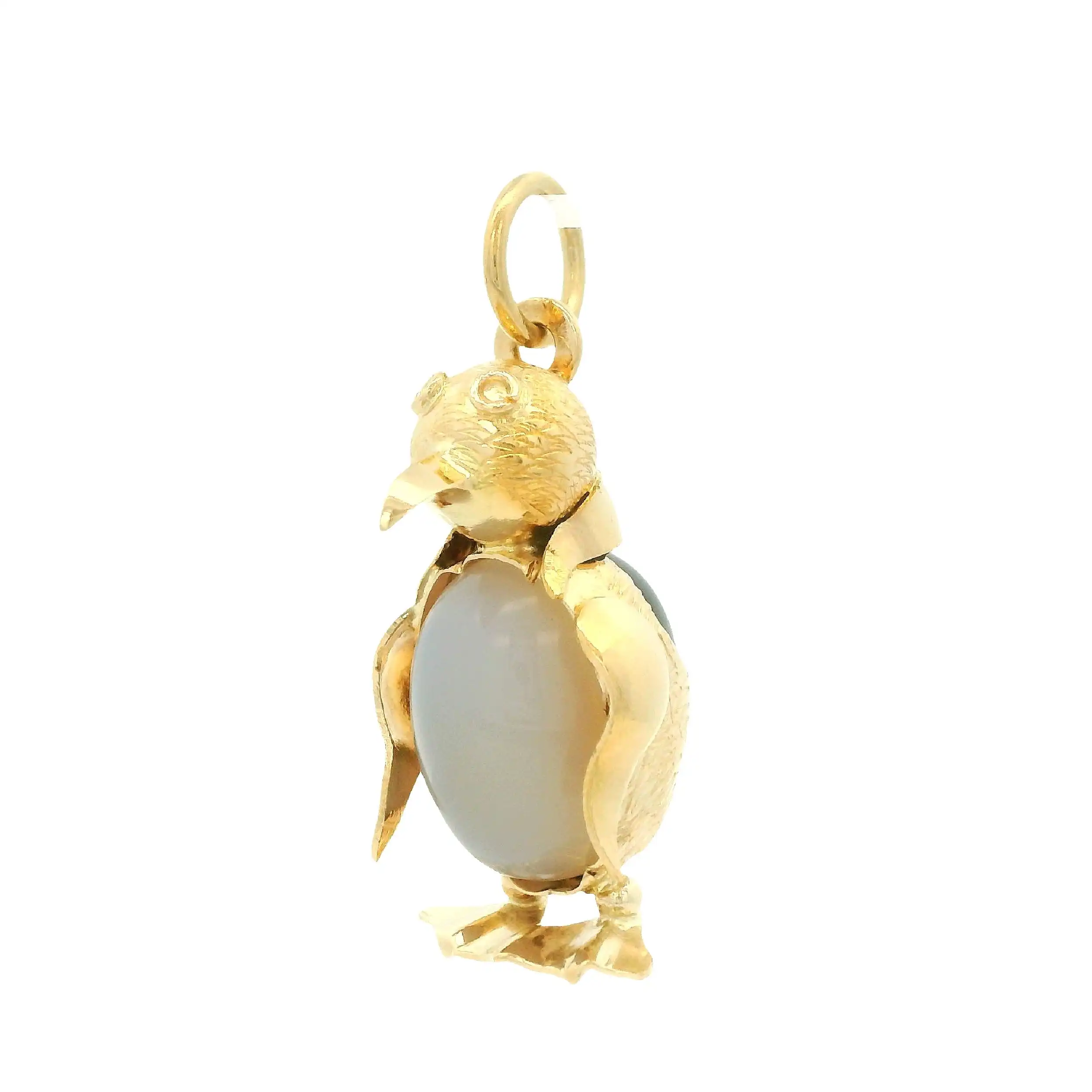 Anhänger Gelbgold Pinguin mit Farbstein Anhänger Gelbgold Pinguin mit Farbstein