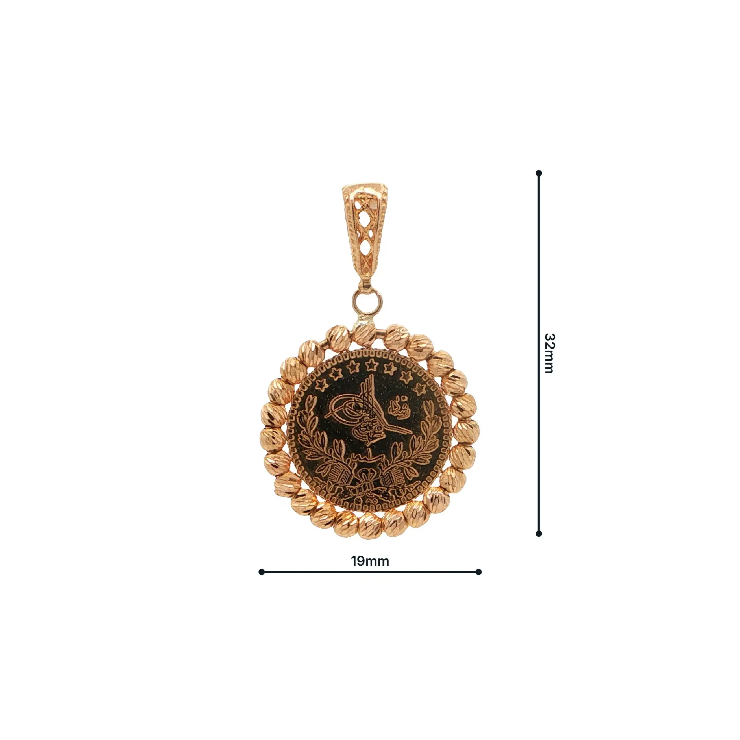Anhänger mit Münze Anhänger mit Münze